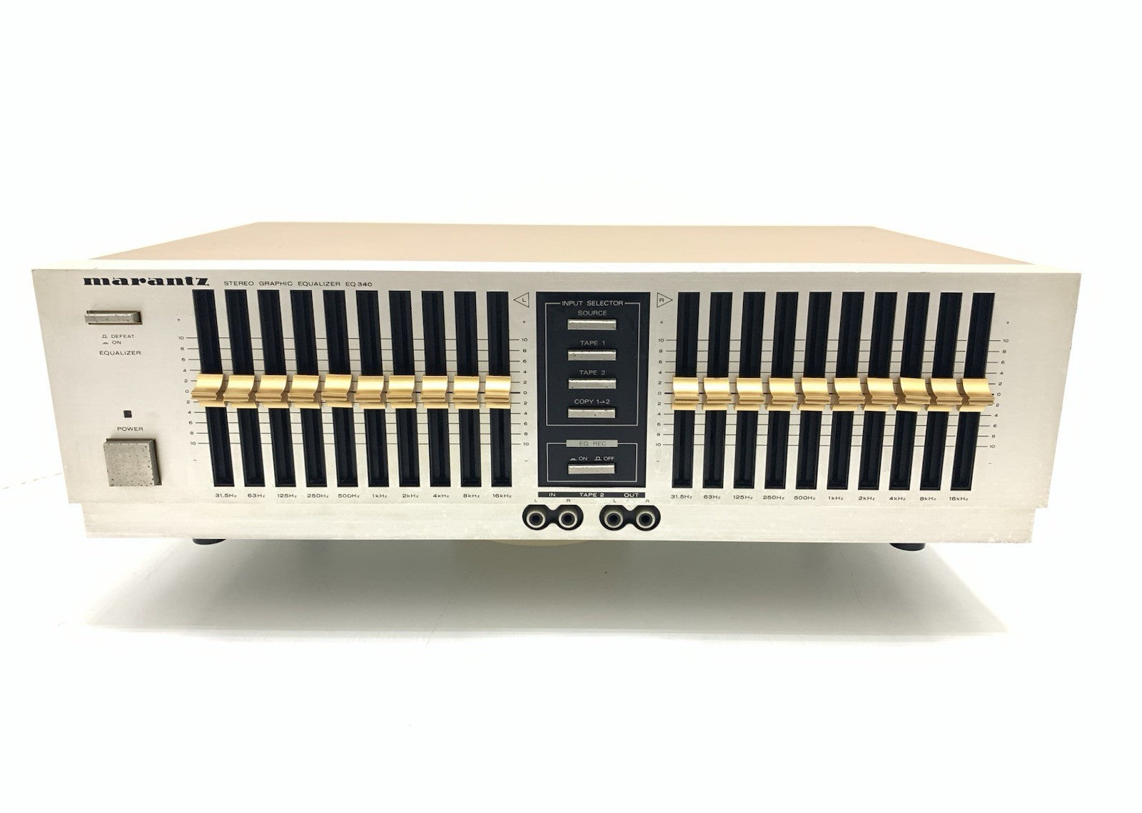 MARANTZ EQ 340 Hi End Gold Stereo Graphic Equalizer Vintage 1983 WORK Good Look