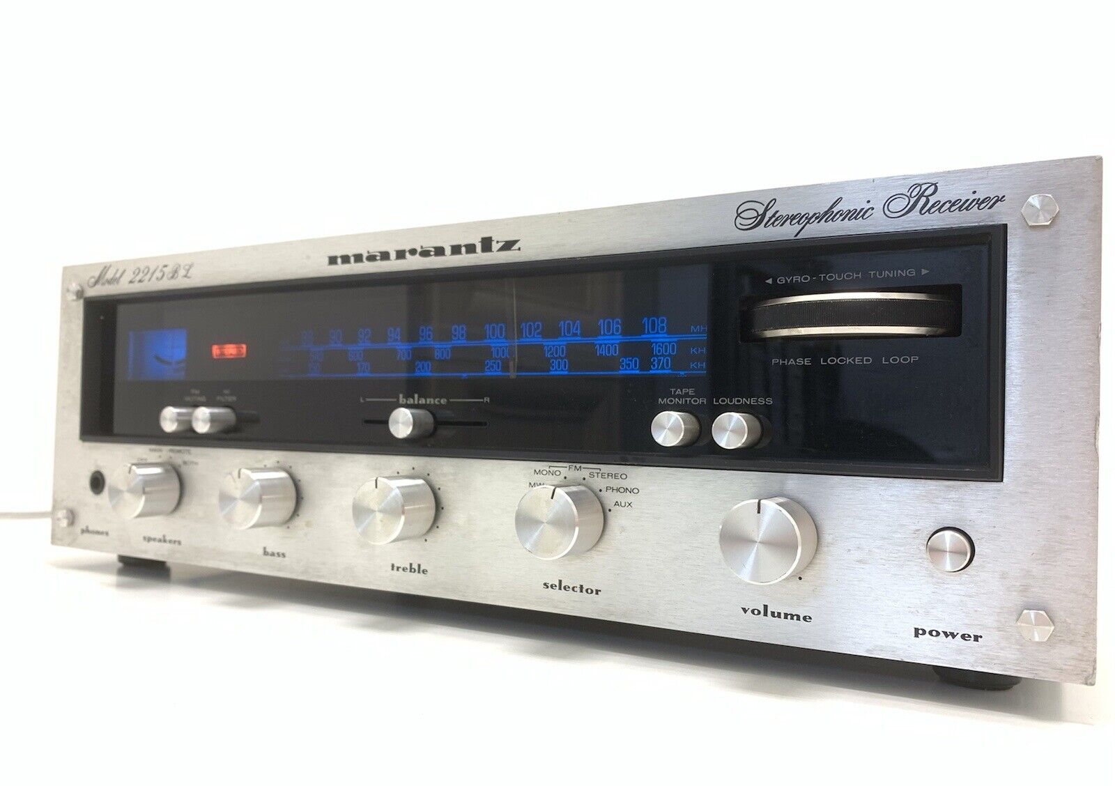 MARANTZ 2215BL Stereo Receiver 2 X 15 Watts RMS Vintage 1975 RARE Work Good Look