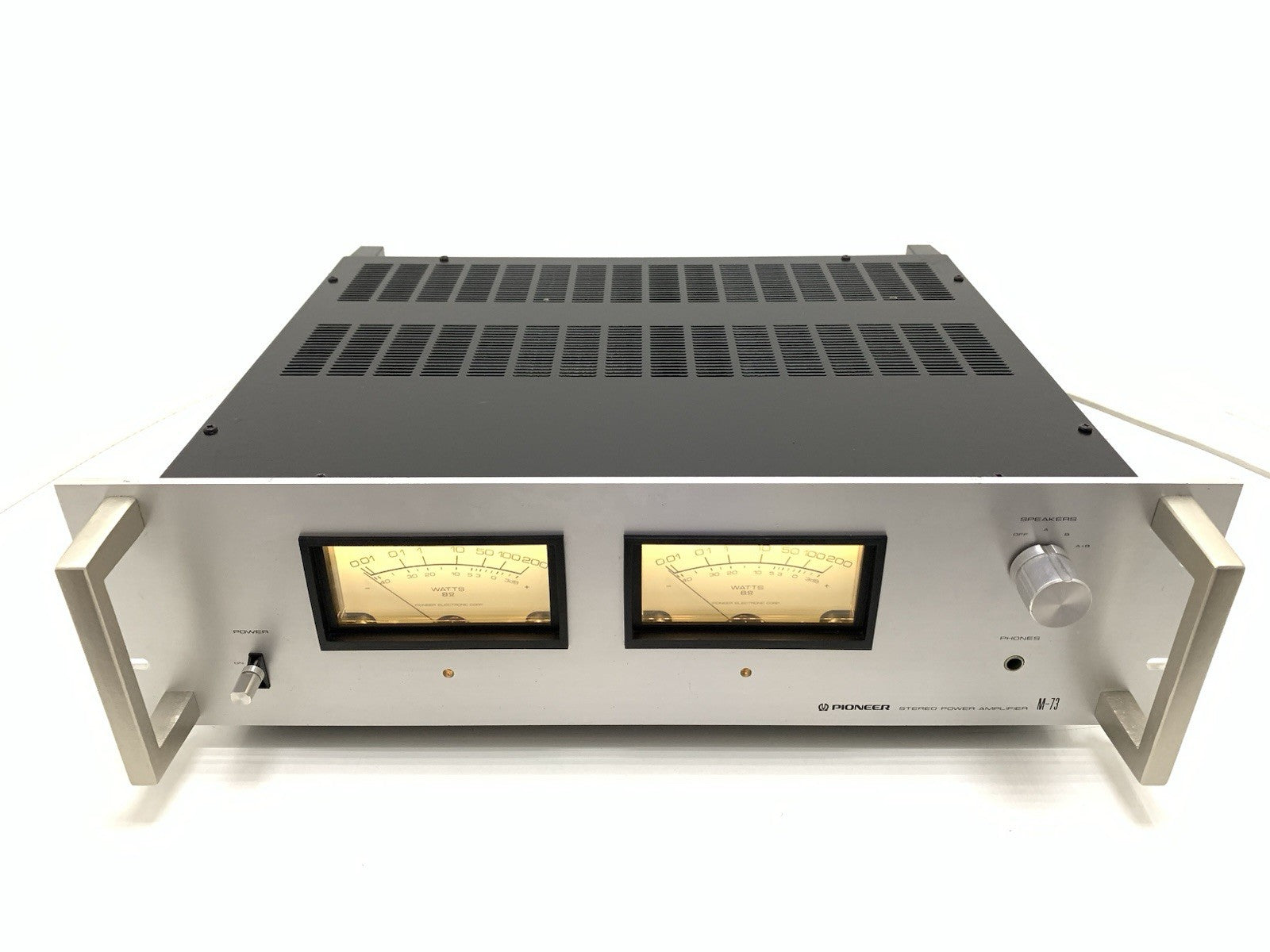 PIONEER M 73 SPEC Stereo Power Amplifier  85+85W RMS Vintage 1980 Work Good Look