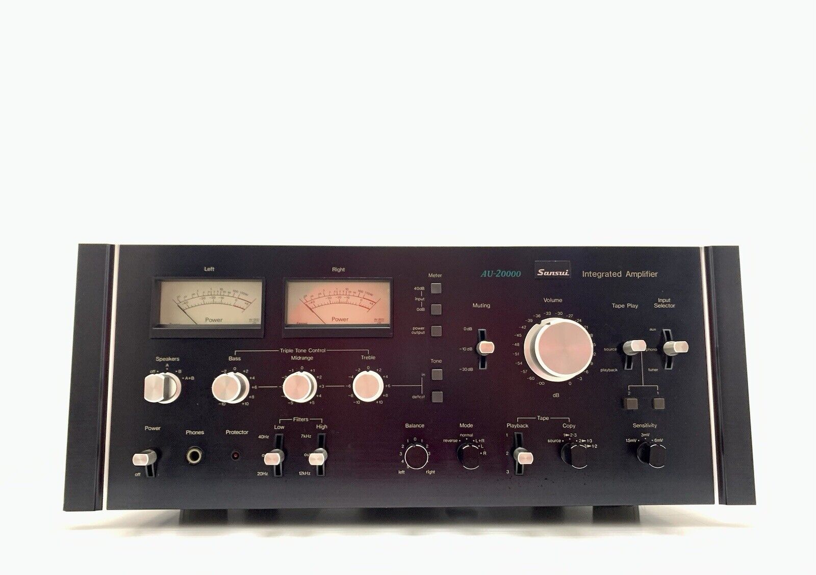 SANSUI AU 20000 Integrated Stereo Amplifier 170+170 WRMS Vintage 1975 LIKE NEW