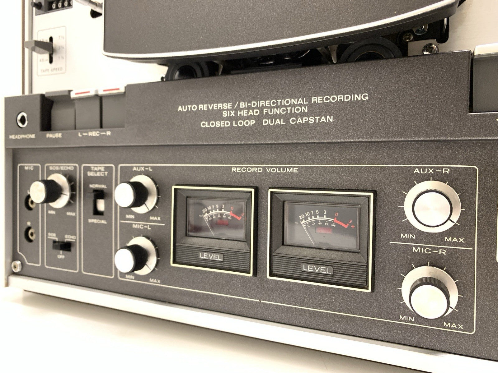 SONY TC 440 Open Reel 4 Track 7" Tape 3 Head Auto Reverse Vintage WORK Good Look