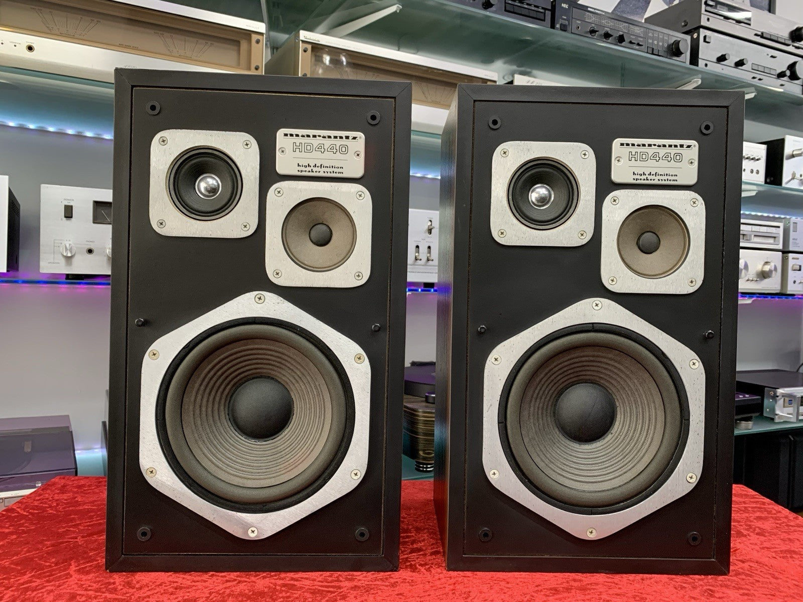 MARANTZ HD 440 Hi End Original Speakers 3Way 80Watts Vintage 1977 Work Good Look
