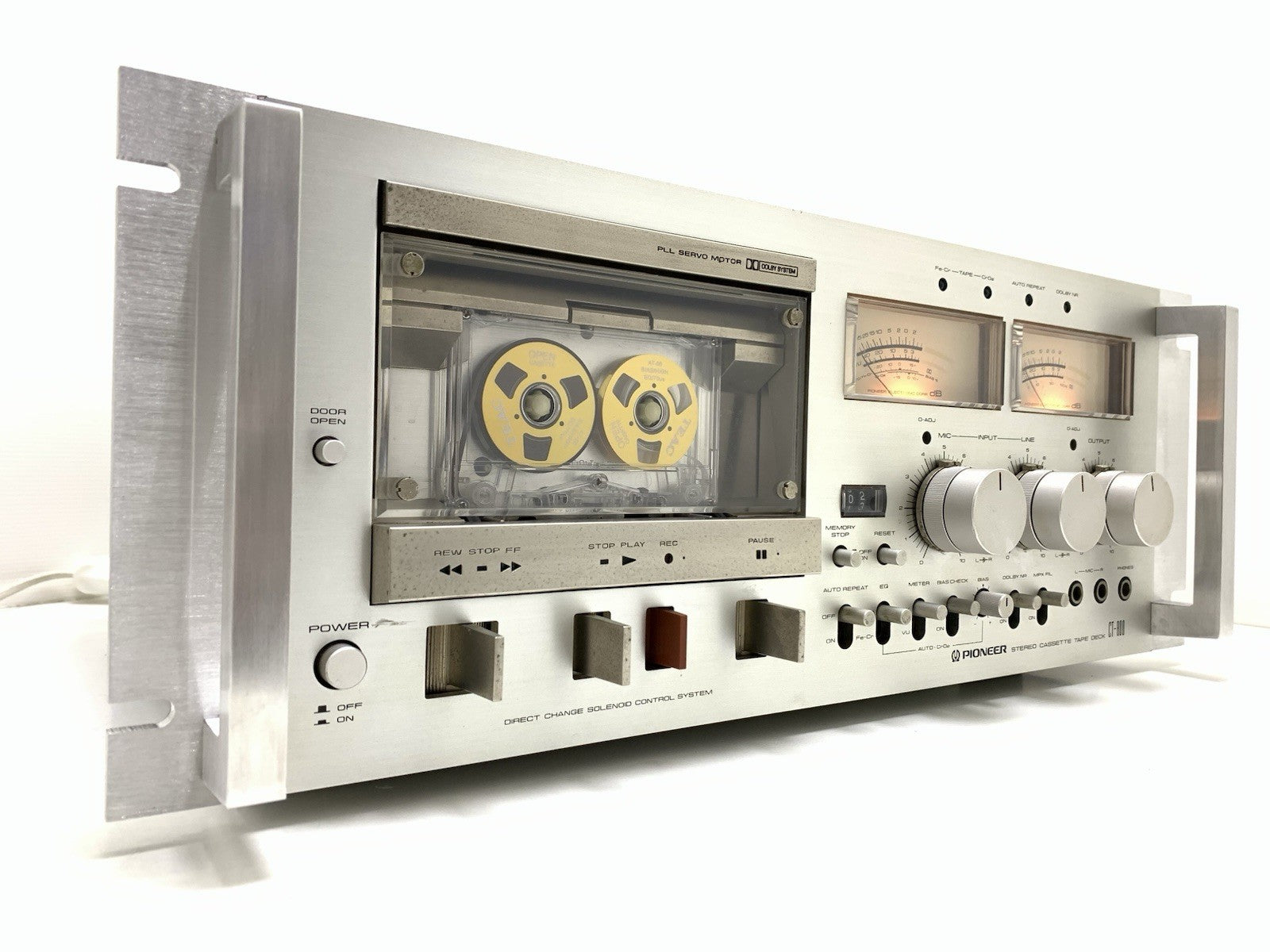 PIONEER CT 800 with handles Rack 19" Rare Stereo Tape Deck Vintage WORK GoodLook