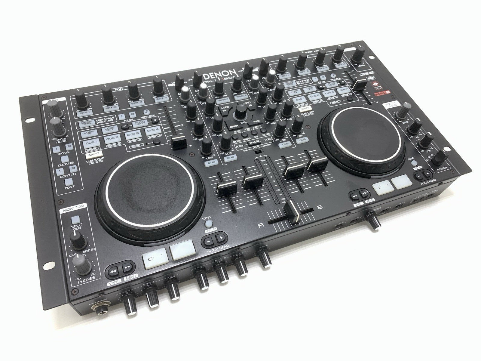 DENON DN MC6000 Professional PRO MIXER  DJ MIDI Controller +Case WORK Good Look