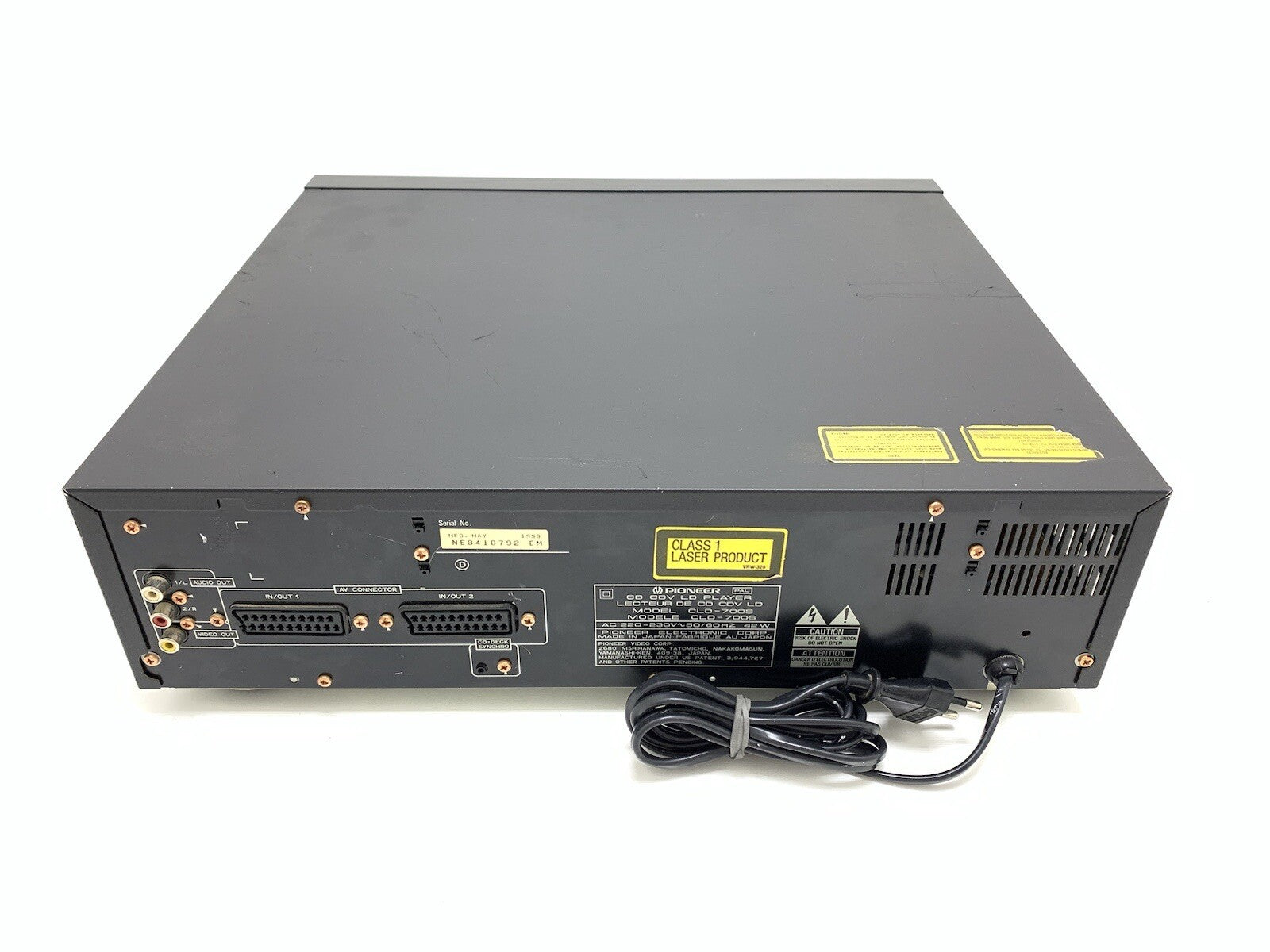 PIONEER CLD 700S CD LD Laser Disc Player Vintage 1992 PAL  Working Good Look