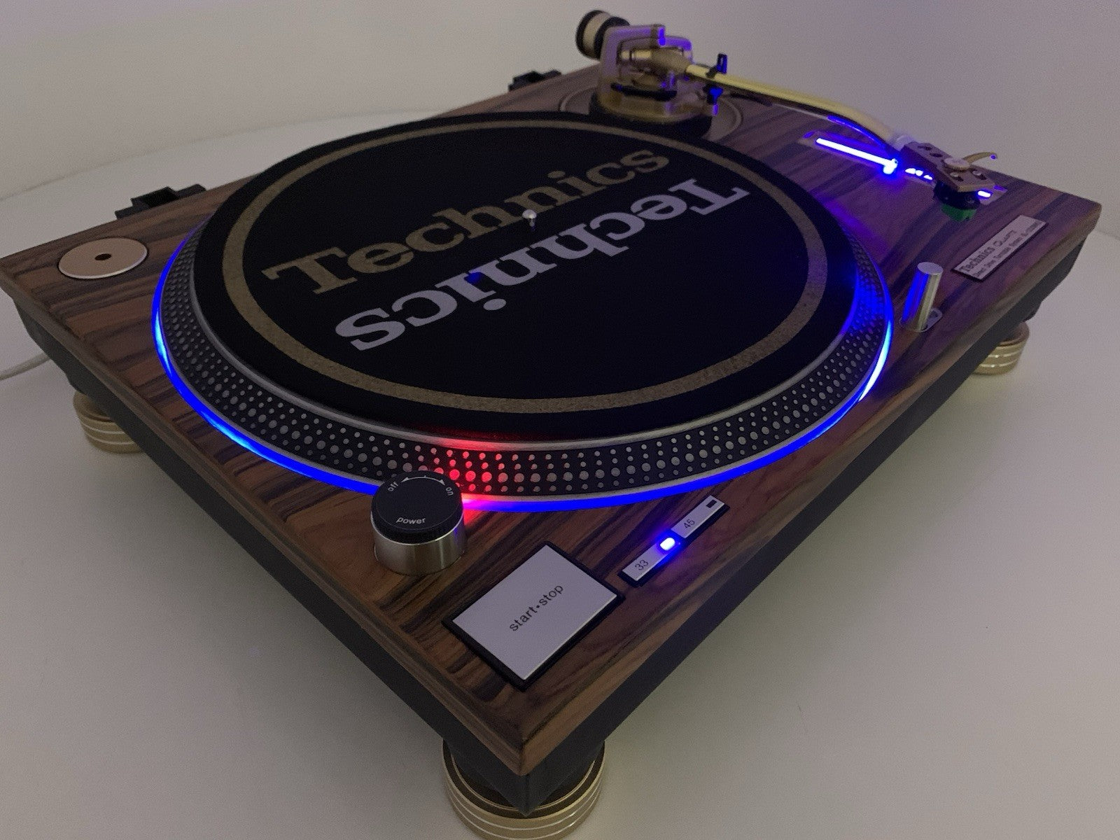 TECHNICS SL 1200 MK2 WOOD and GOLD Direct Drive Turntable Vintage WORK LIKE NEW