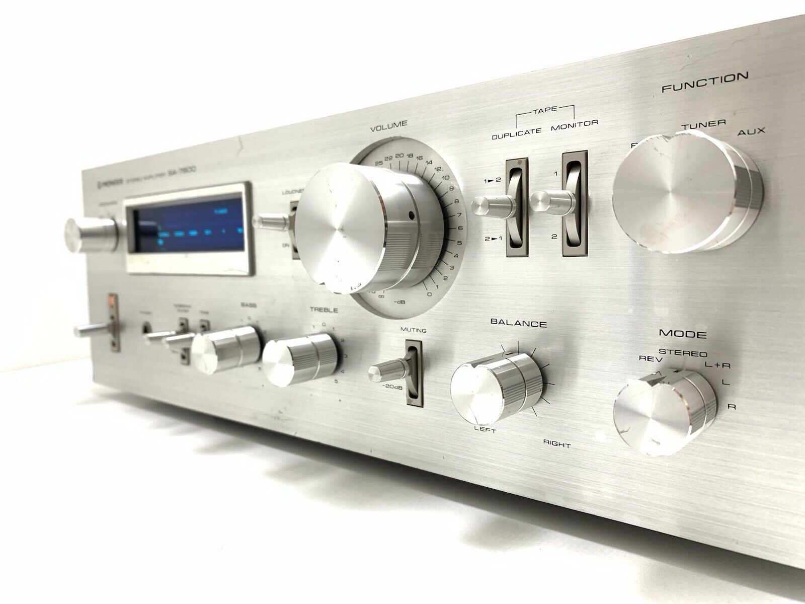 PIONEER SA-7800 Stereo Amplifier 65 + 65W RMS Blue Line Vintage 1979 Good Look