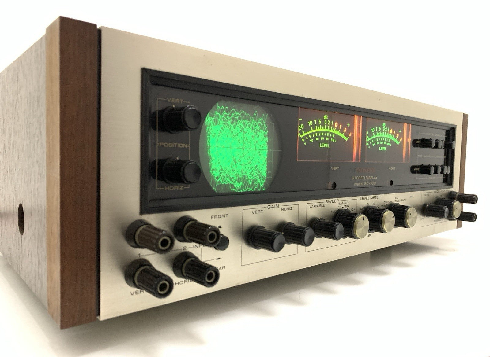 PIONEER SD 100 Stereo Display Audio Scope VERY RARE Vintage 1971 WORK Good Look