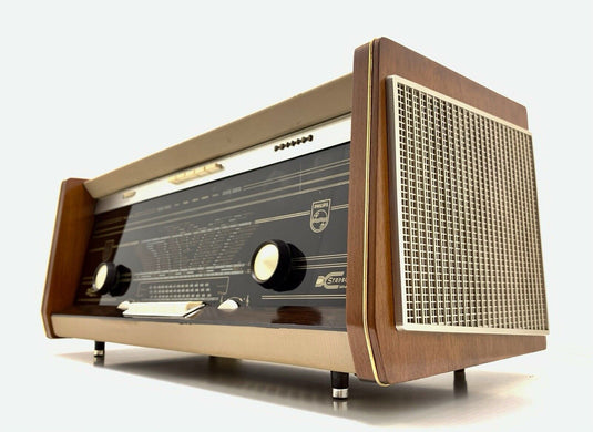 Radio PHILIPS B6X94A Eindhoven tubes FM Vaccum Tube Vintage 1959 WORK Good Look