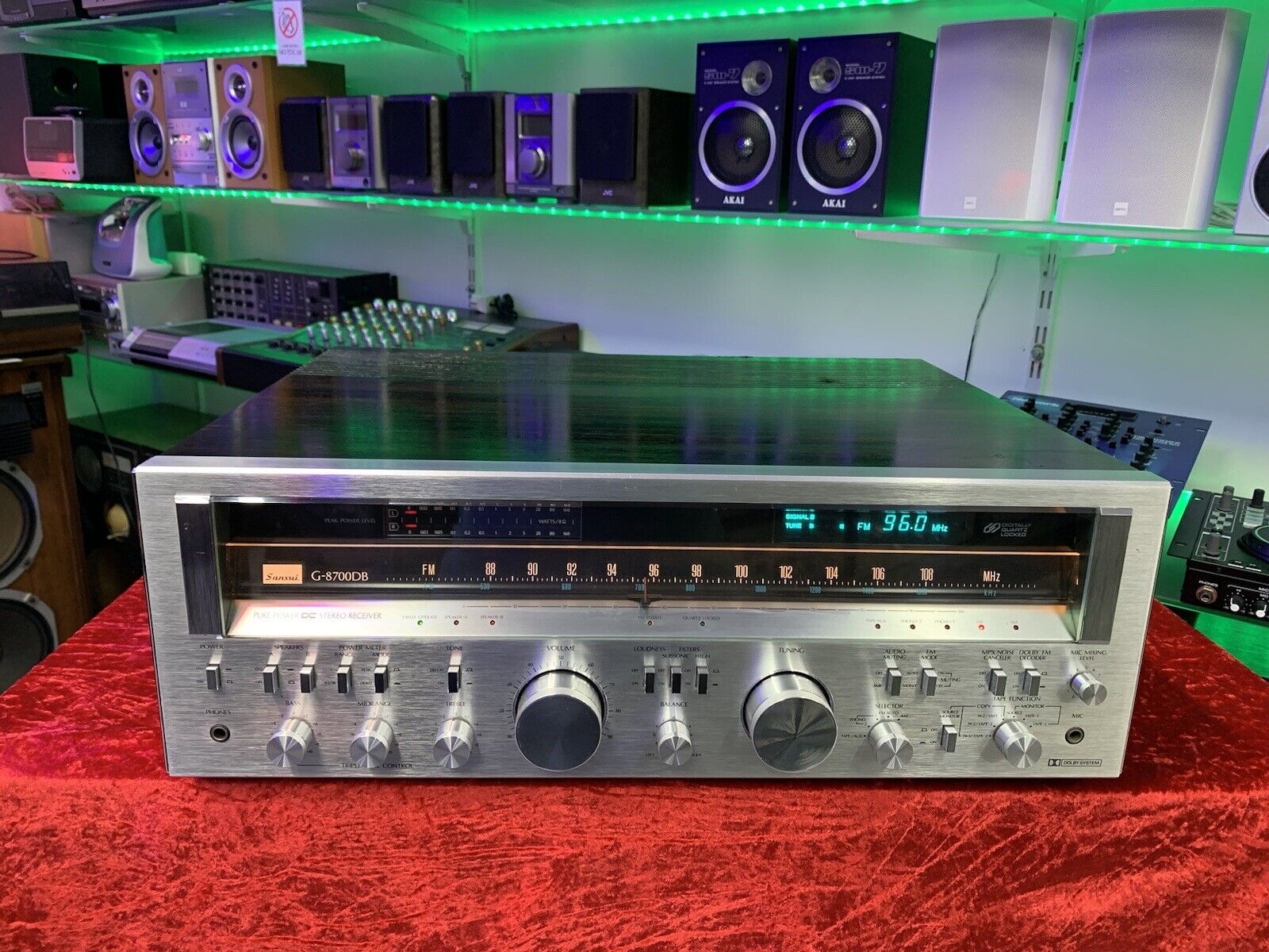 SANSUI G 8700DB Stereo Receiver 2X 160 Watts RMS Vintage 1979 WORK GOOD LlKE NEW