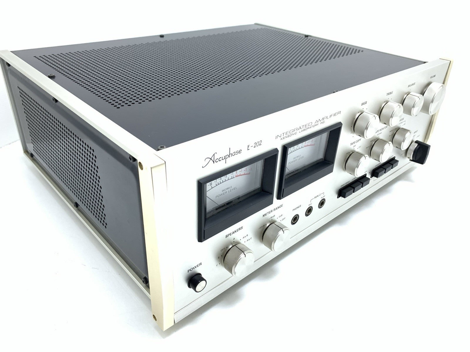 ACCUPHASE E 202 Stereo Hi End Amplifier 100+100 WRMS Vintage 1974 WORK Good Look