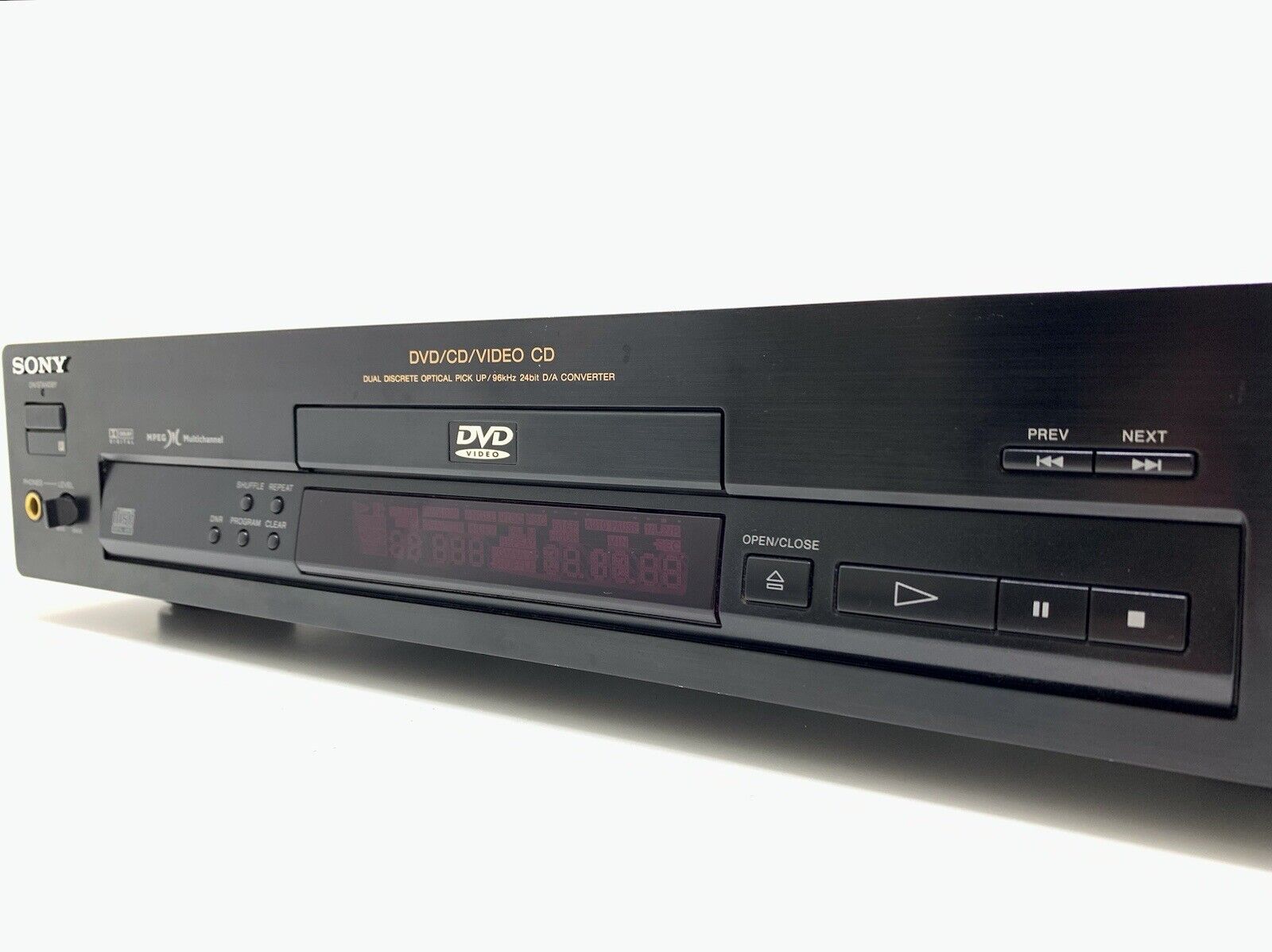 SONY DVP-S715 DVD VÍDEO CD Compact Disc + Remote VINTAGE 1998 WORK Good Look
