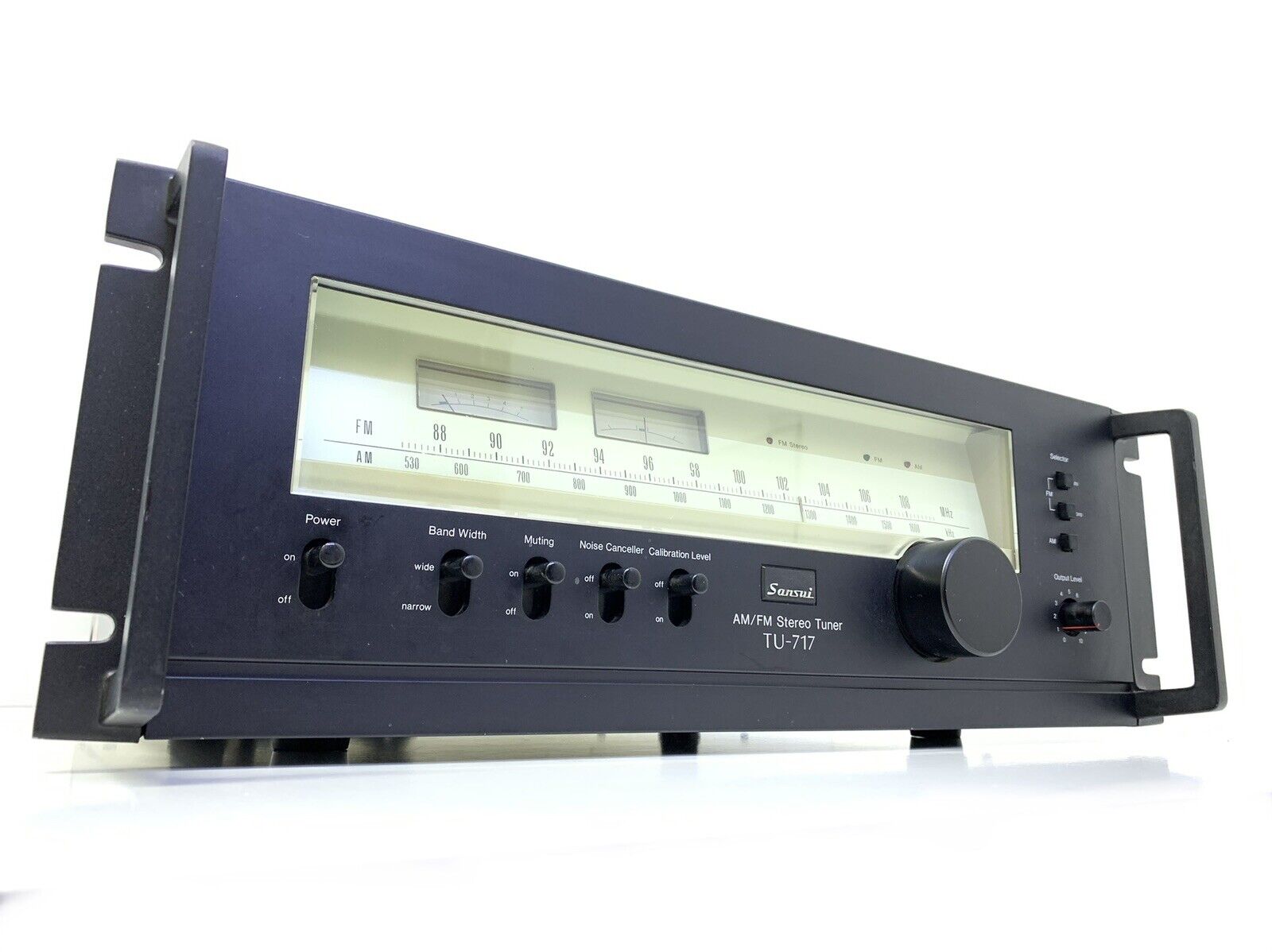 SANSUI TU-717 RACK AM/FM Stereo Tuner Vintage 1977 Hi End Working 100% Good Look