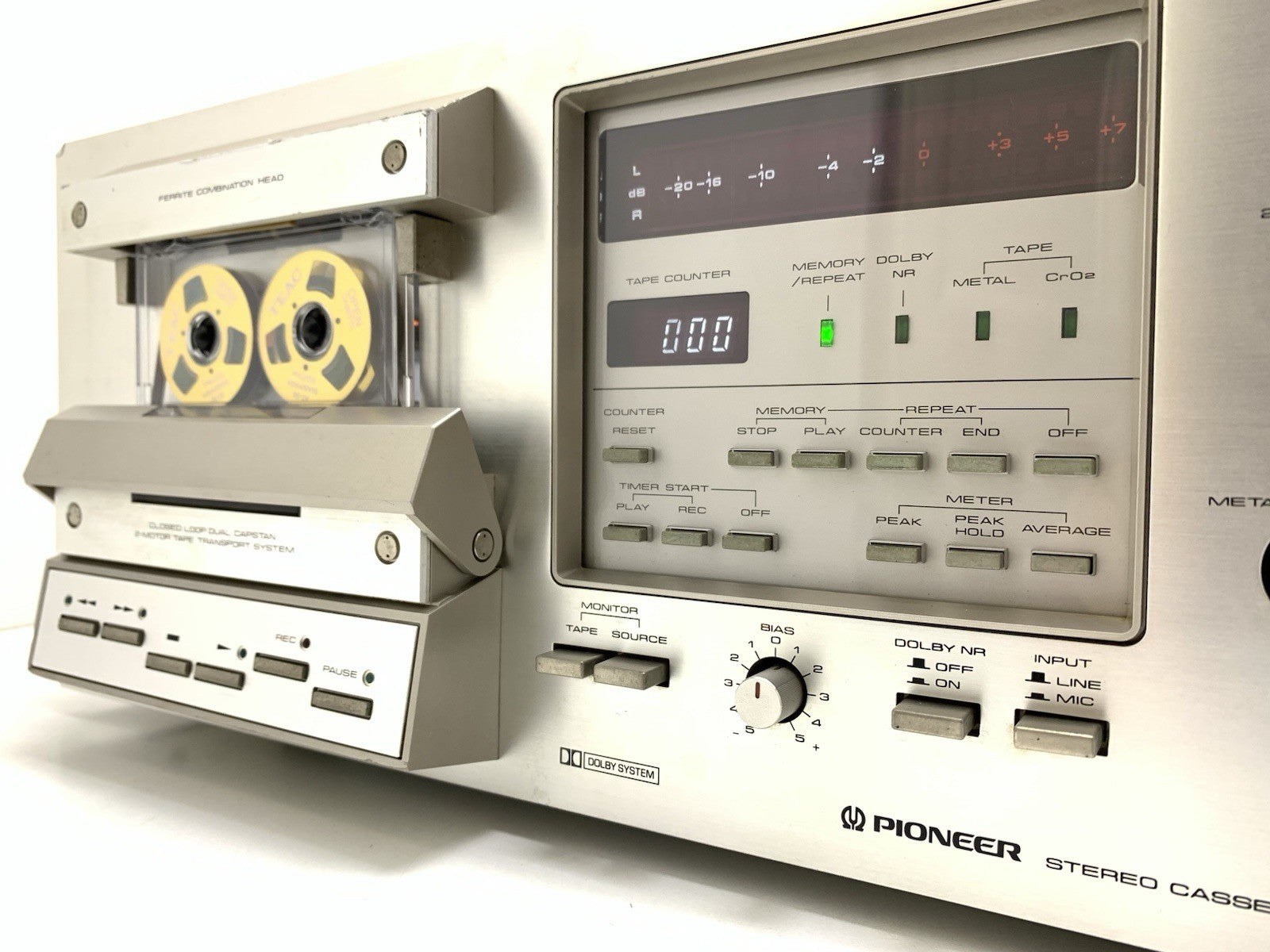 PIONEER CT 920 (CT-F950) 3 Head Stereo Tape Deck Kassette 1979 Work Good Look