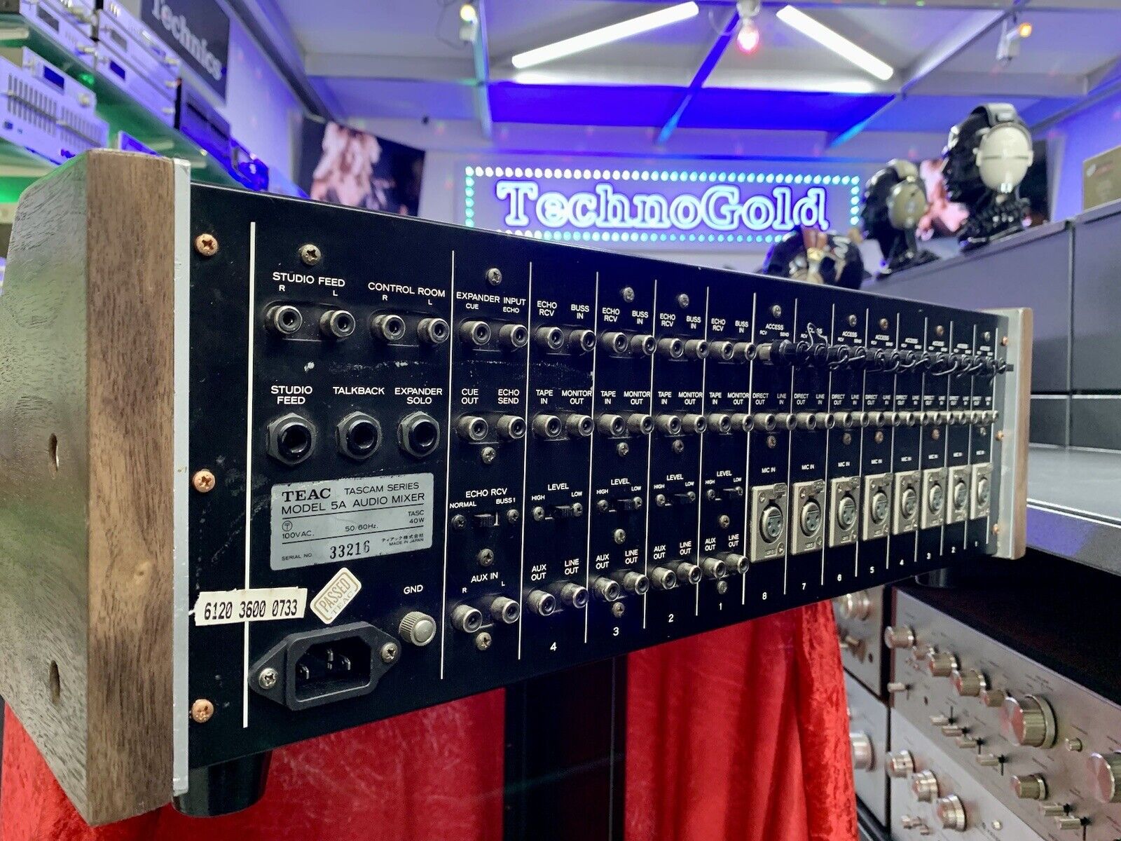 TEAC TASCAM Series Model 5A RARE AUDIO MIXER 8 Ch Vintage 1975 WORKING Good Look
