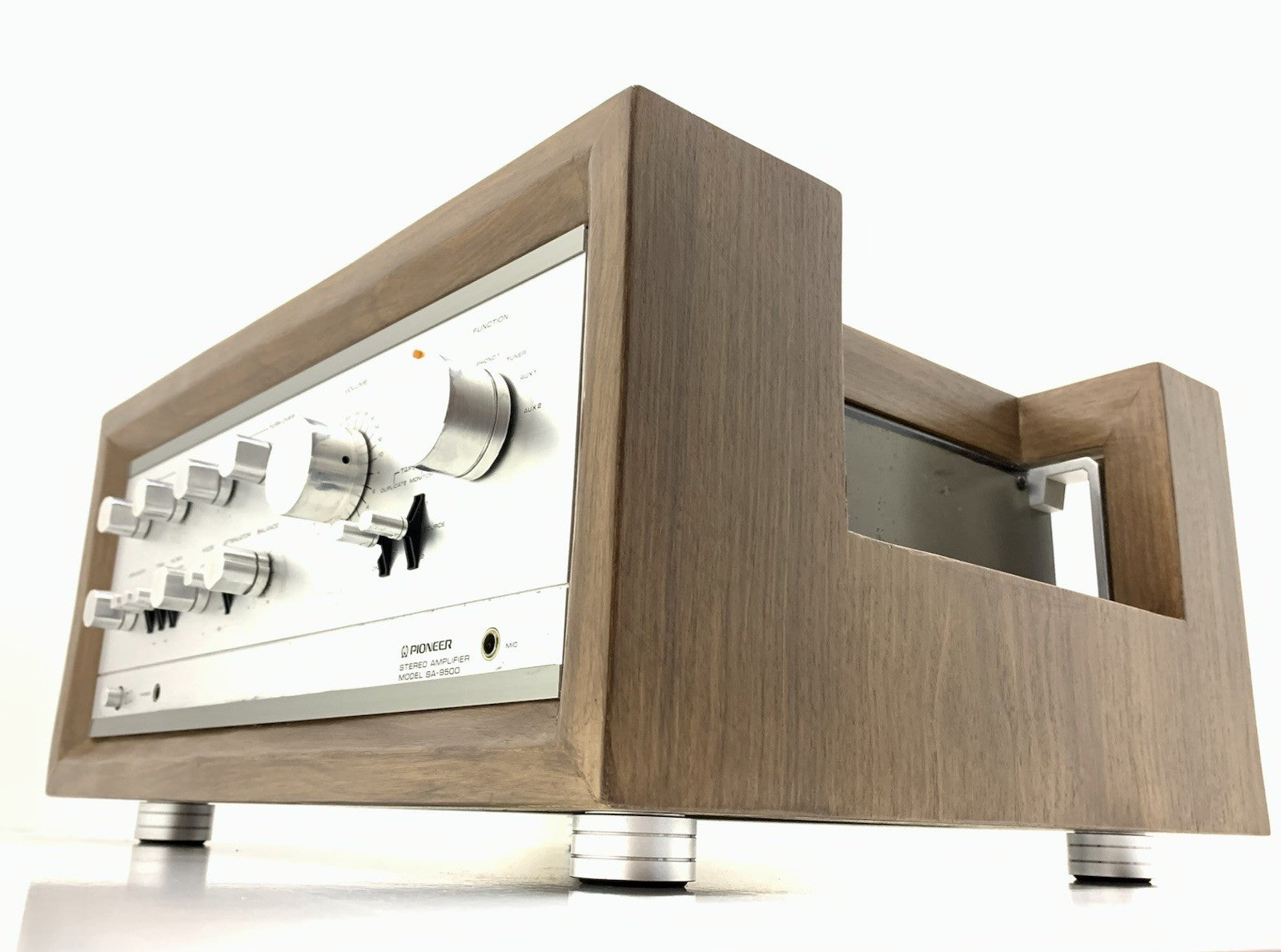 PIONEER SA 9500 Stereo Amplifier 80+80 WRMS Vintage EXCLUSIVE WOOD BOX Good Look