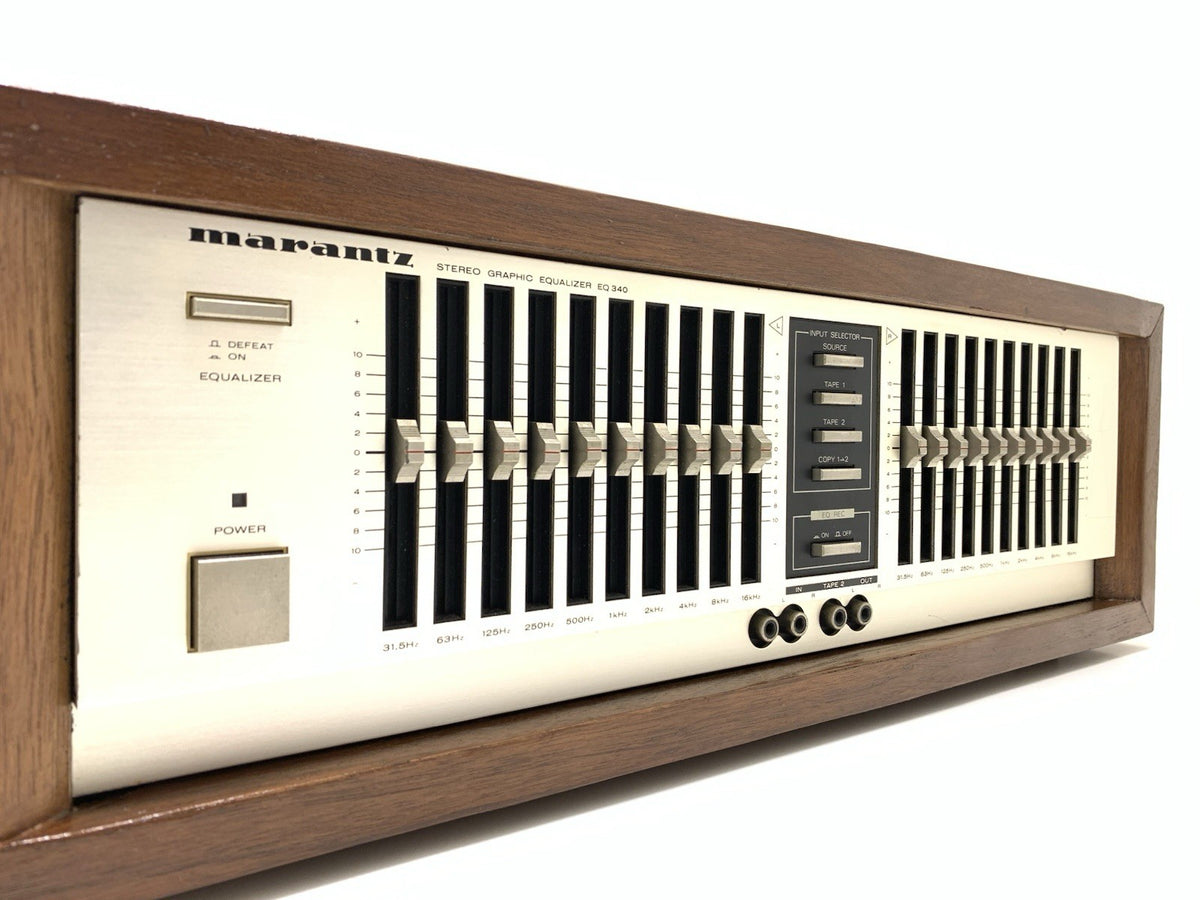 MARANTZ EQ 340 Stereo Graphic Equalizer New Wood Box Vintage 1983 WORK Good Look