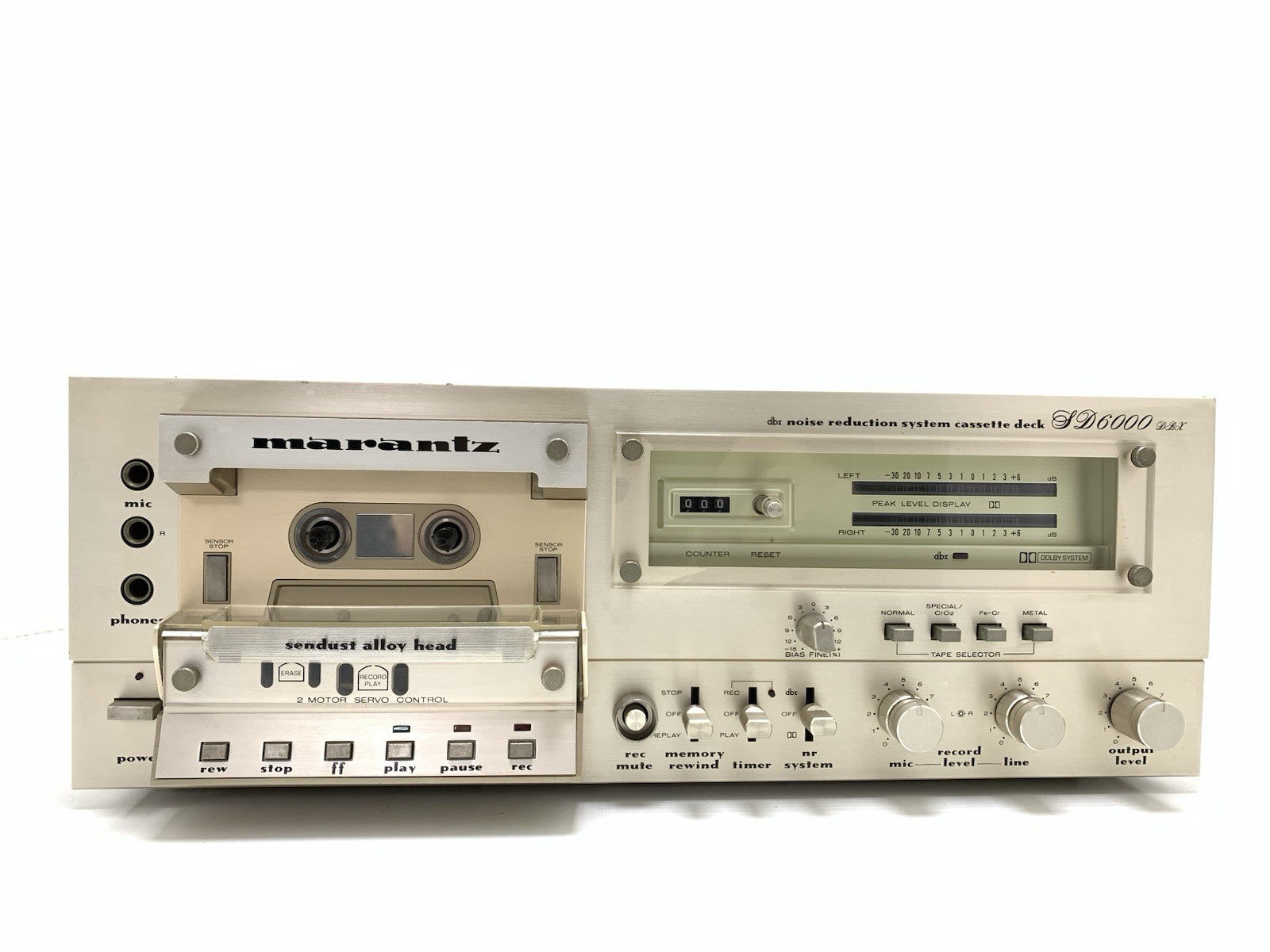 MARANTZ SD 6000 DBX Stereo Cassette Deck Vintage 1979 Hi End WORK Good Look