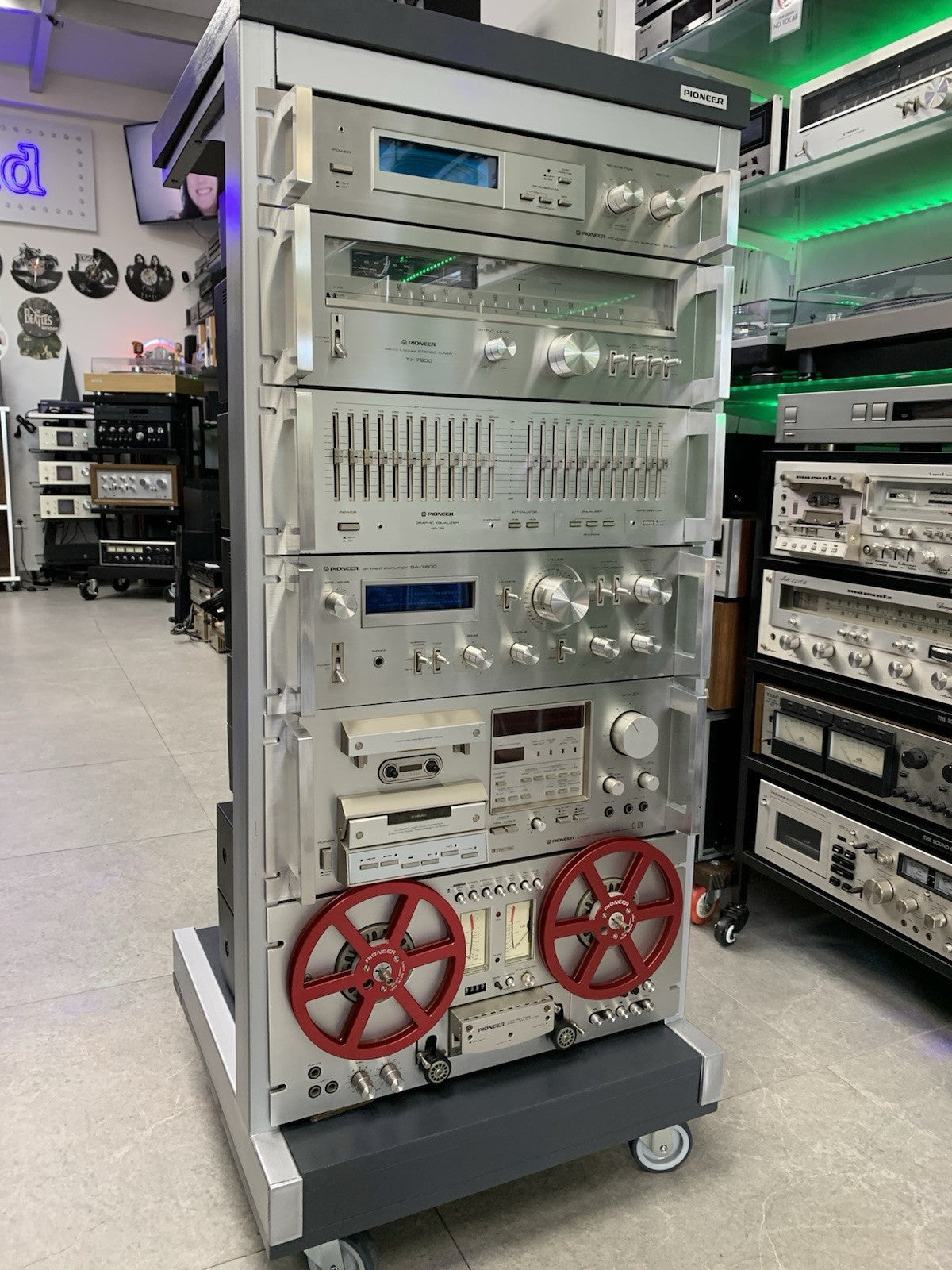 PIONEER Hi End System Rack JA-R2S SR 303 TX 7800 SG 9800  SA 7800 CT 950 RT 707