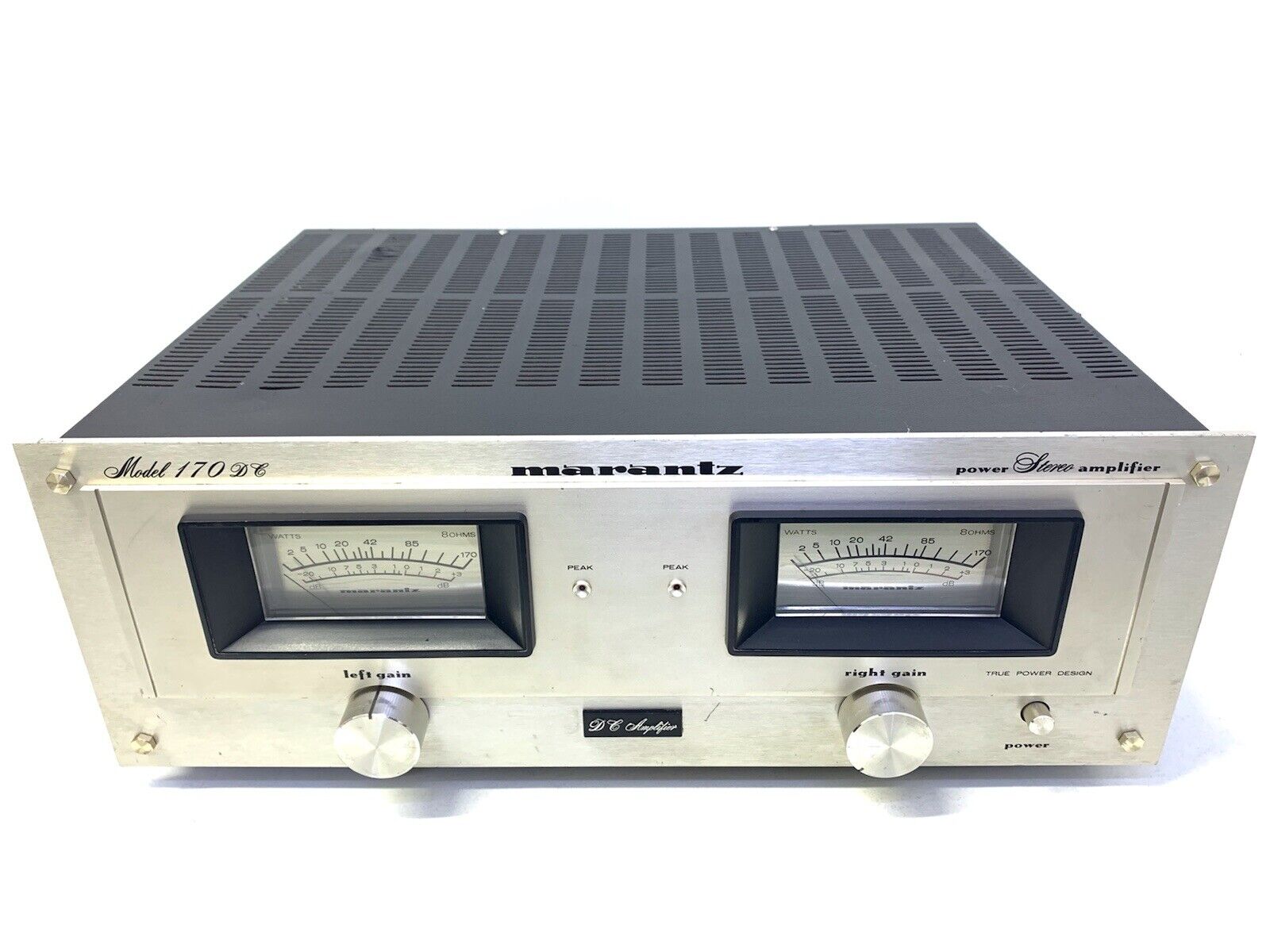 MARANTZ 170DC Stereo Power Amplifier Vintage 1978 Hi End 172 Watts RMS Good Look