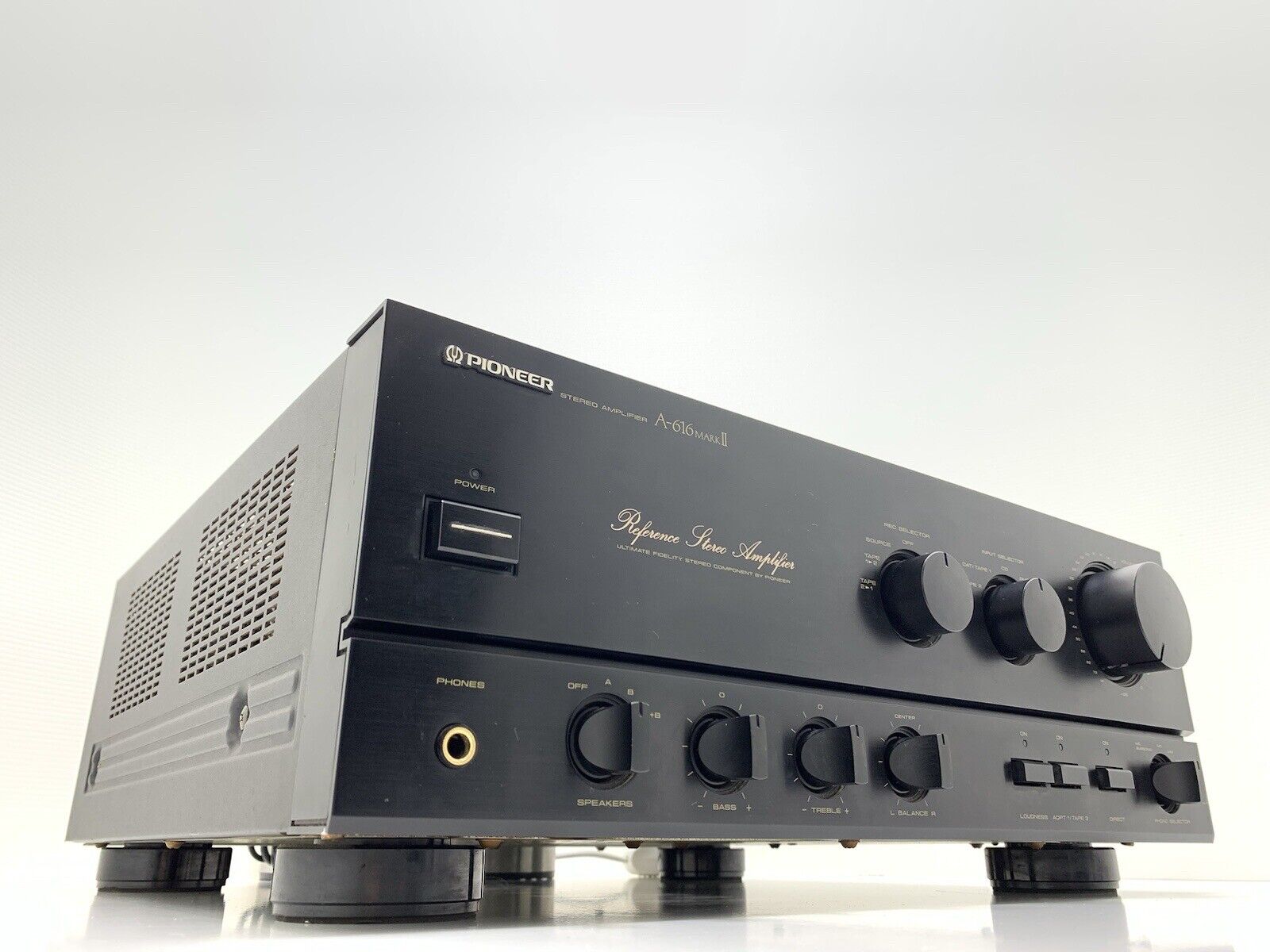 PIONEER A 616 MarkII Stereo Amplifier 80+80Watts RMS Vintage 1988 WORK Good Look