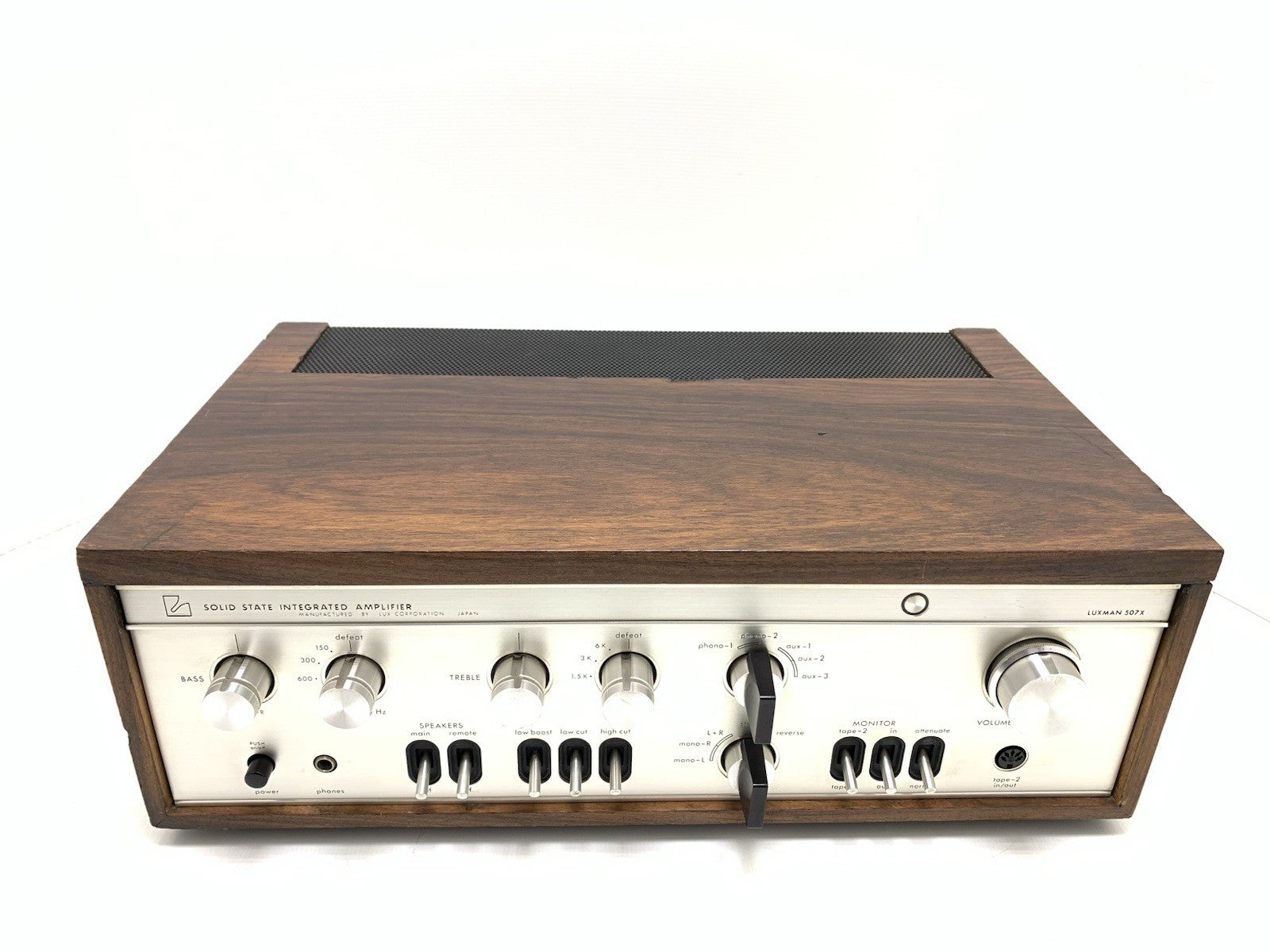 LUXMAN SQ 507X Integrated Stereo Amplifier 2X 50W RMS Vintage 1970 Work GoodLook