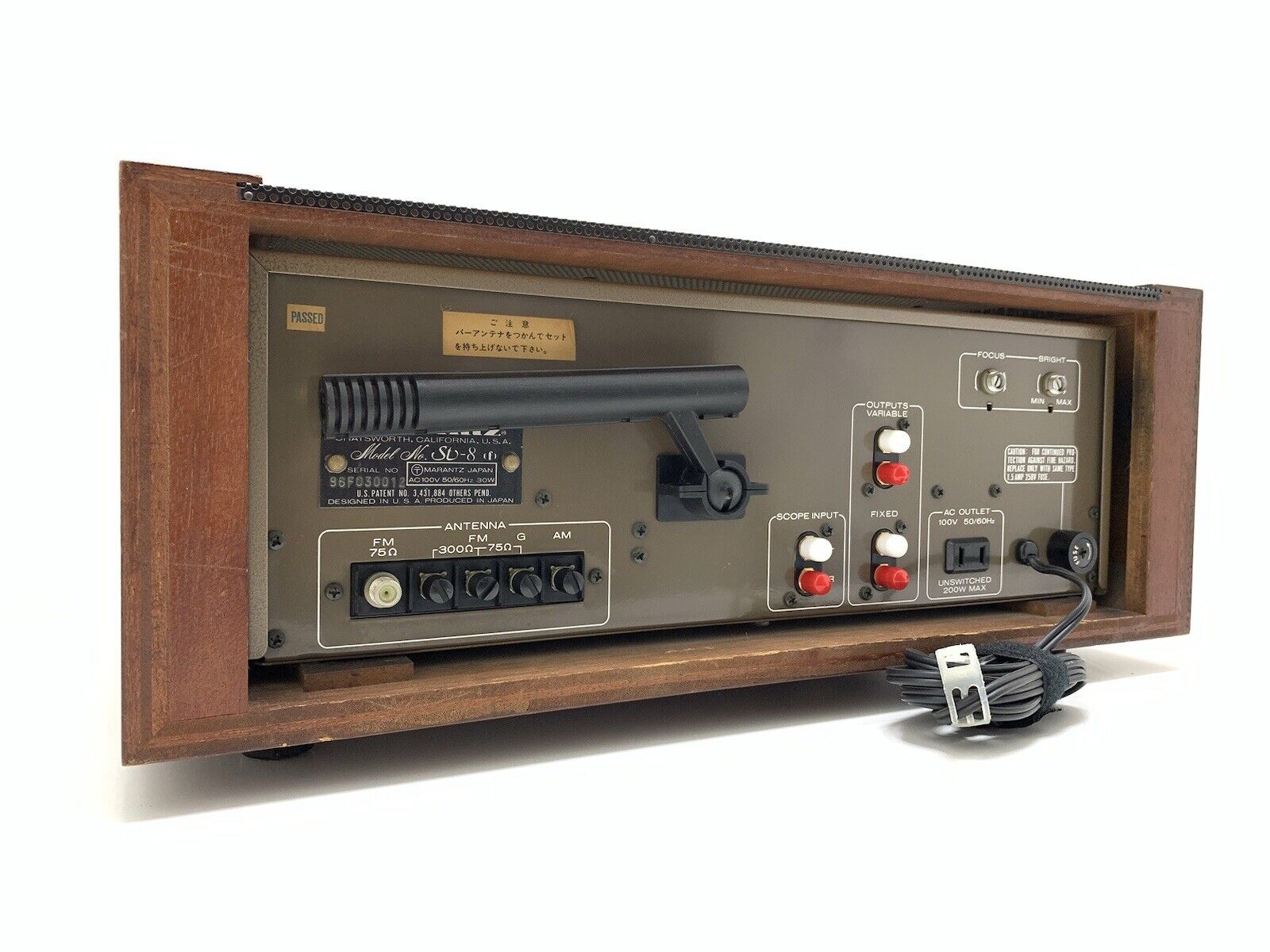 MARANTZ ST 8 AM/FM Quartz Stereo Audio Scope Tuner Vintage 1980 WORK Good Look