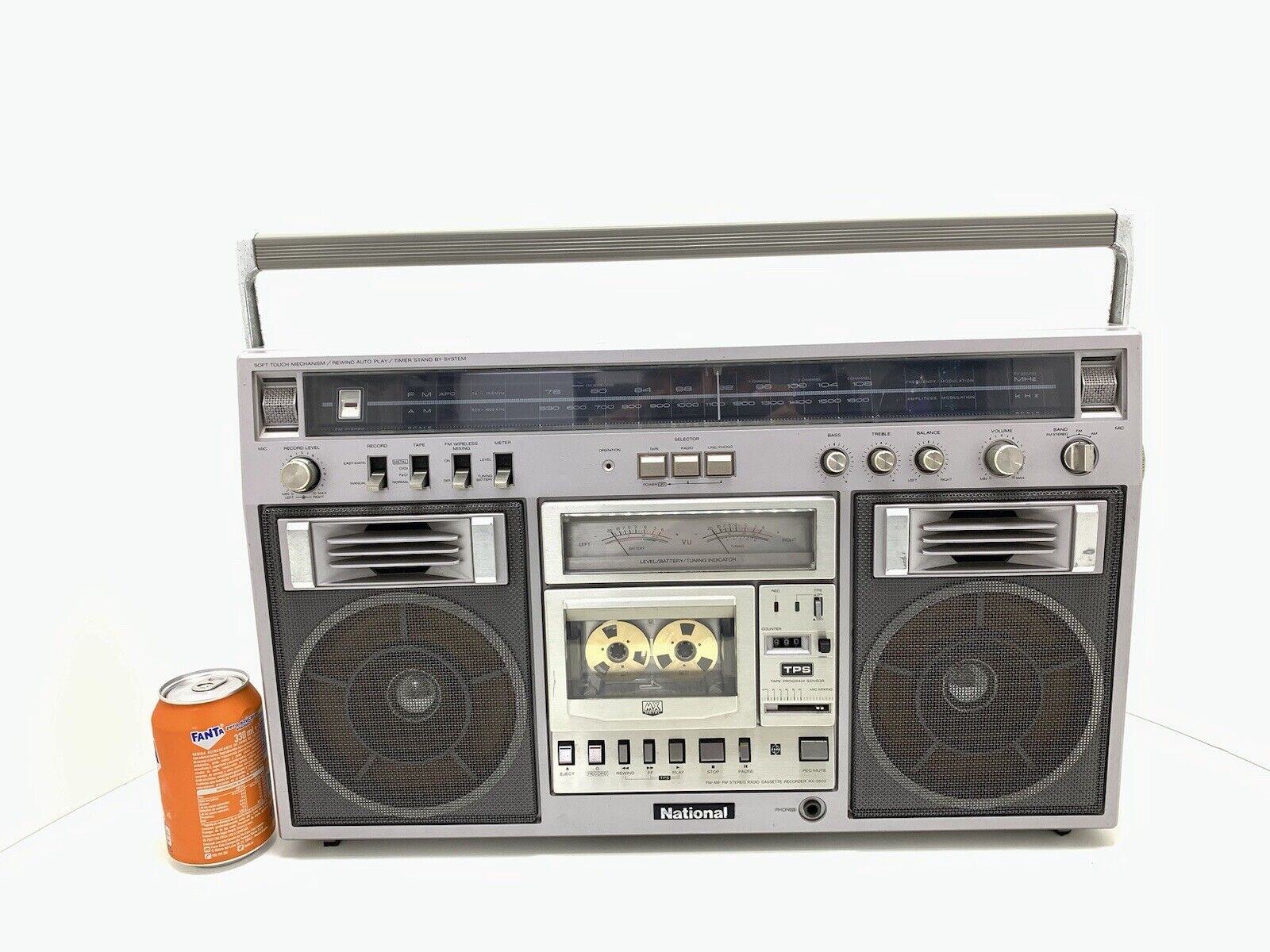 NATIONAL PANASONIC RX-5600 BOOMBOX STEREO Radio Cassette Vintage Work Good Look