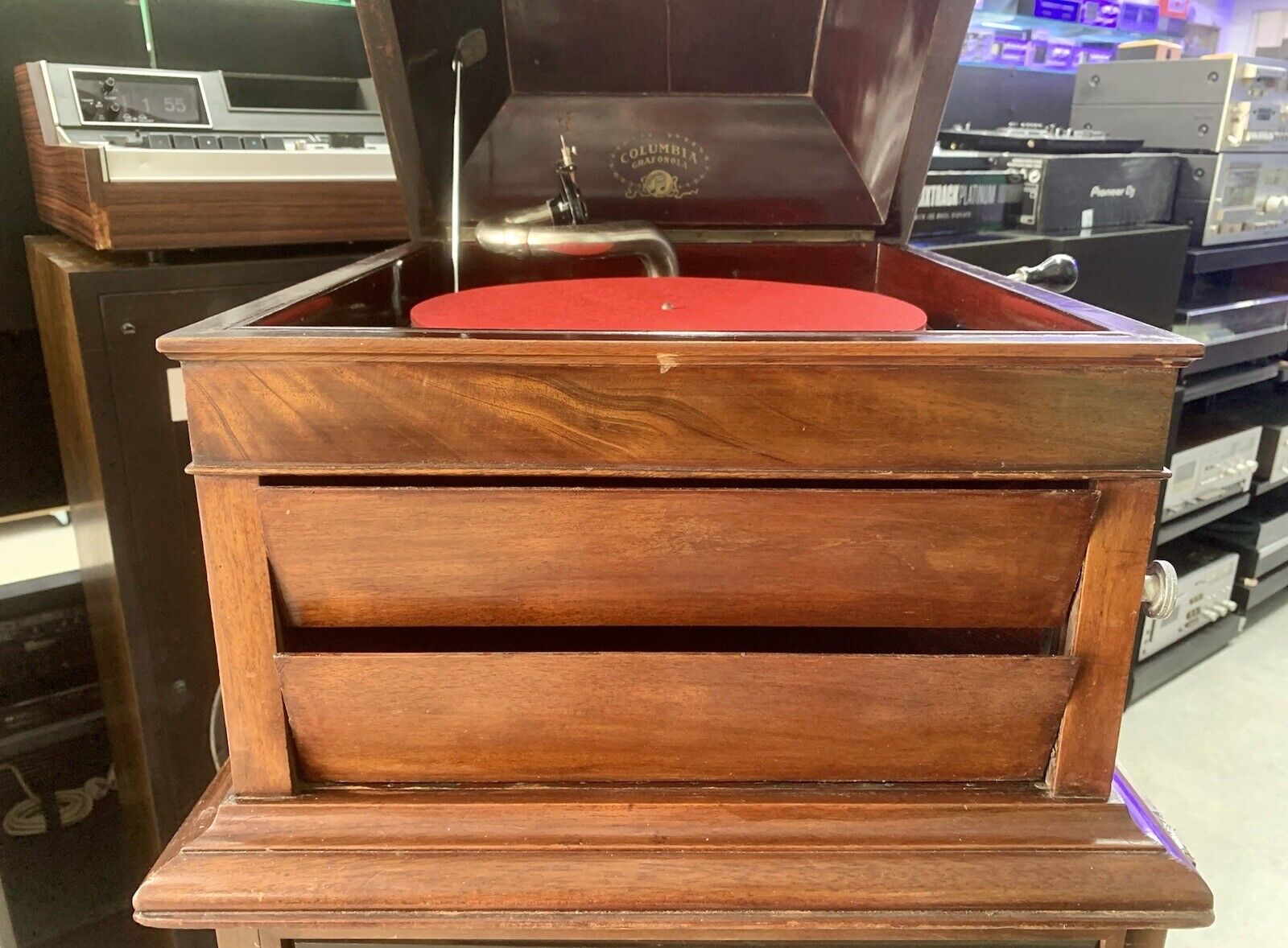 GRAMOPHONE COLUMBIA VIVA-TONAL GRAFONOLA No 117A RARE 1920 WORK 78RPM GOOD LOOK