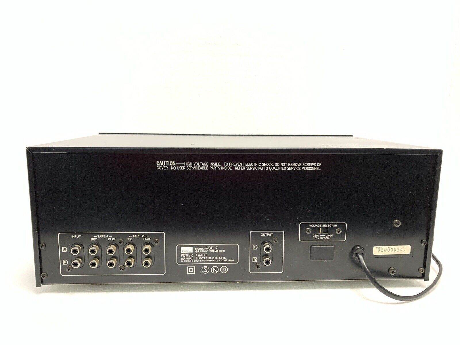 SANSUI SE-7 Stereo Graphic Equalizer  Vintage 1979  Hi Fi WORK PERFECT Good Look