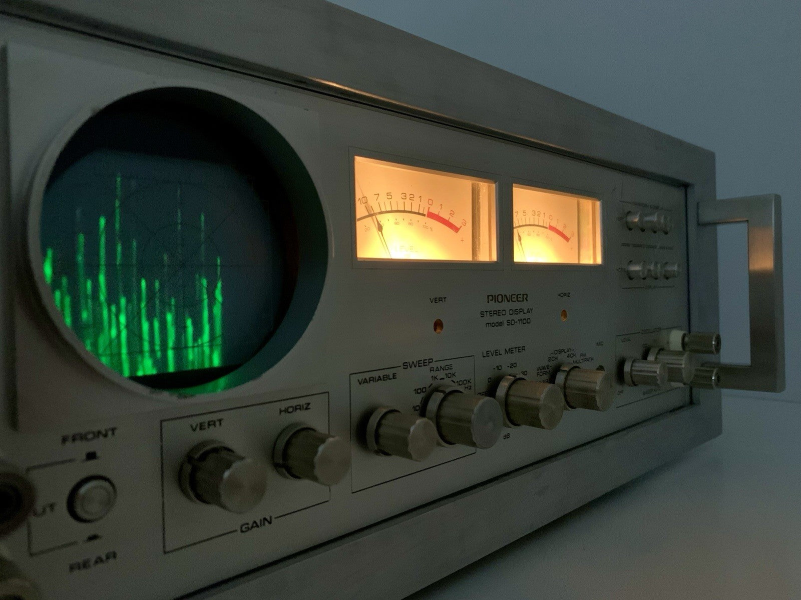 PIONEER SD-1100 Stereo Rack Display Audio Scope RARE Vintage 1972 WORK Good Look