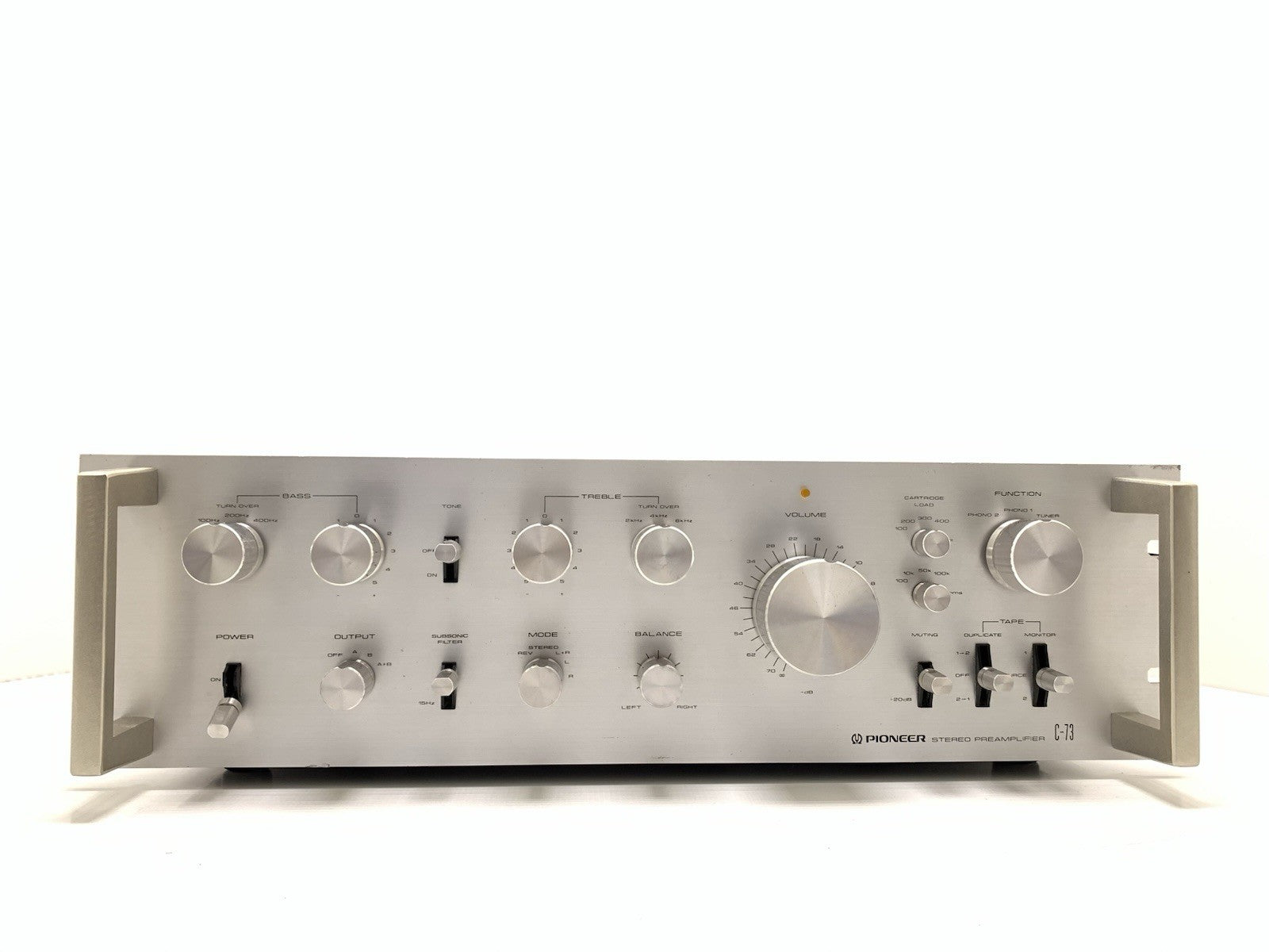 PIONEER C 73 SPEC Stereo Pre Amplifier Vintage 1980 Work Refurbished Good Look