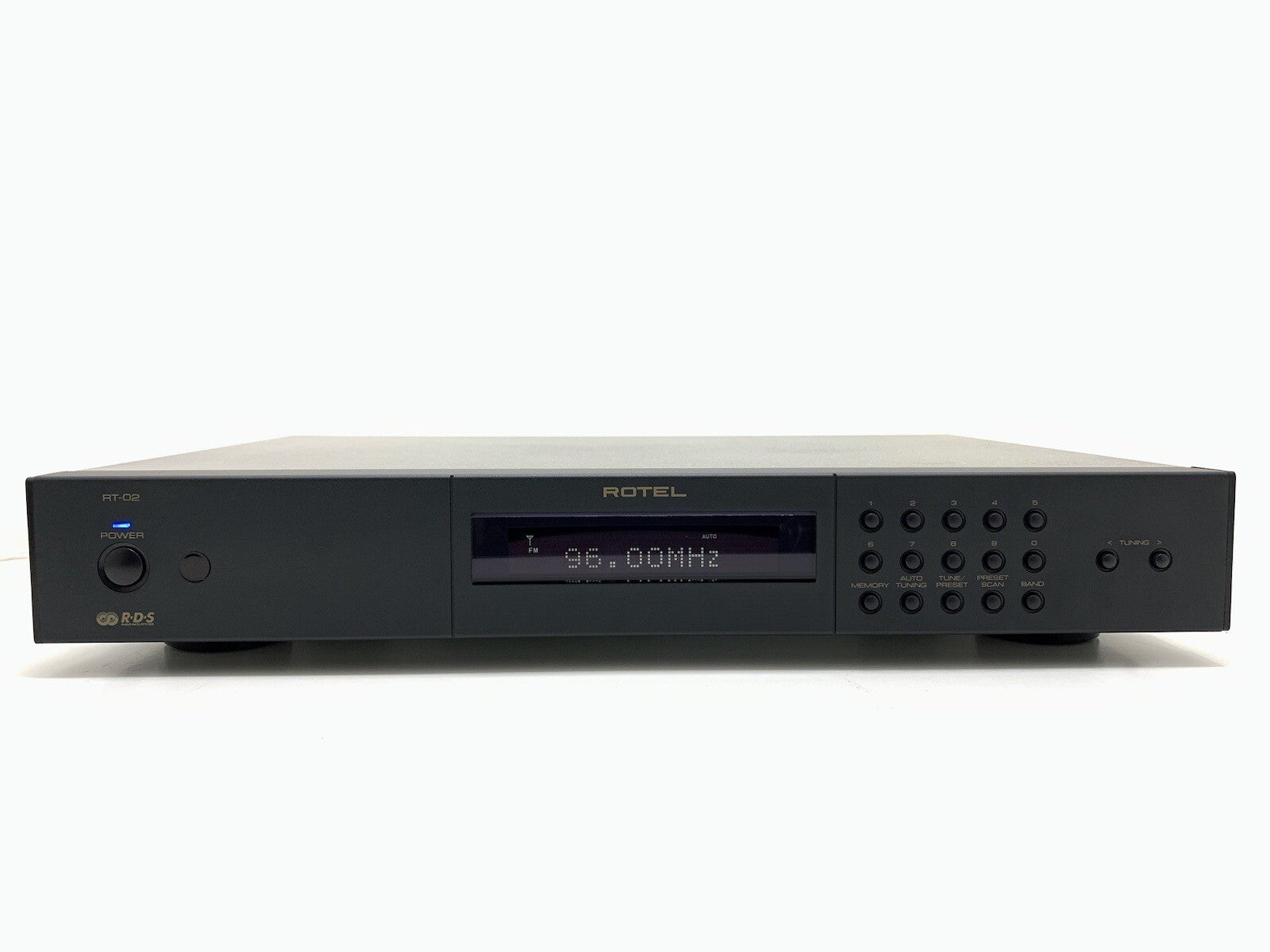 Rotel Rt 02 Am/Fm Stereo Tuner Digital RDS Remote Hi End Vintage Work Good Look