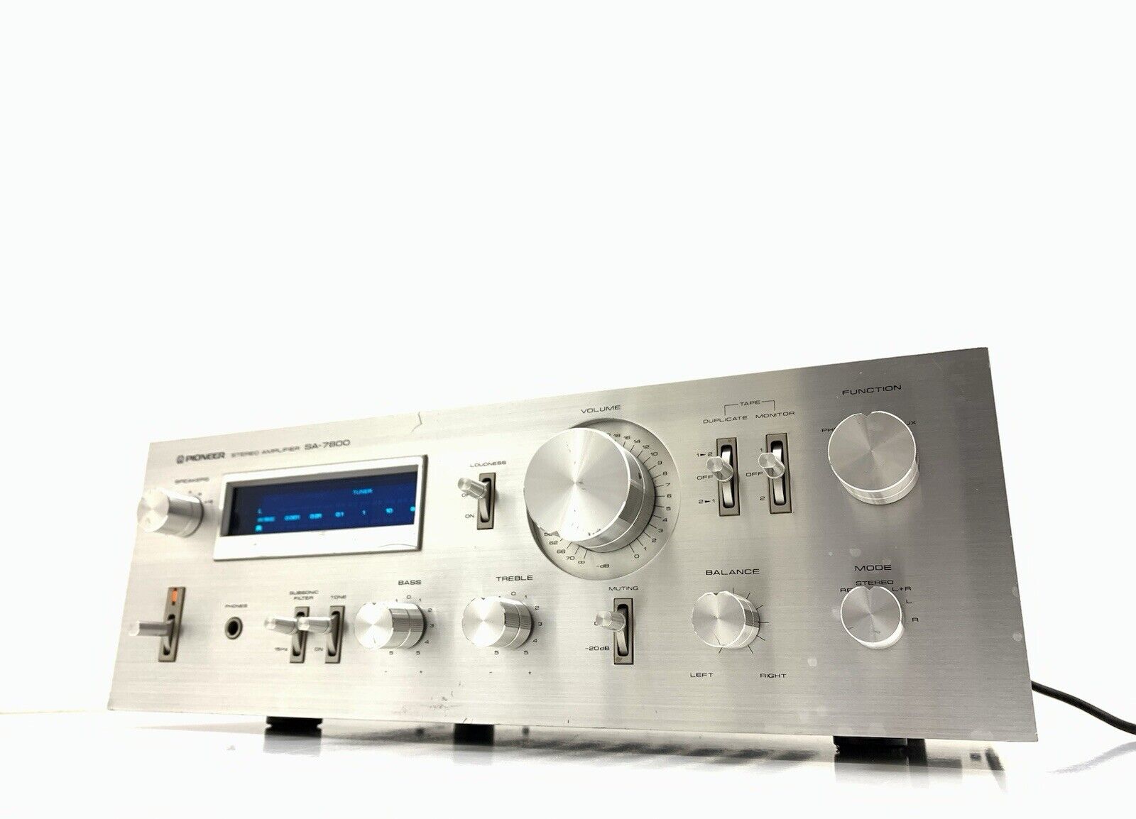 PIONEER SA-7800 Stereo Amplifier 65 + 65W RMS Blue Line Vintage 1979 Good Look