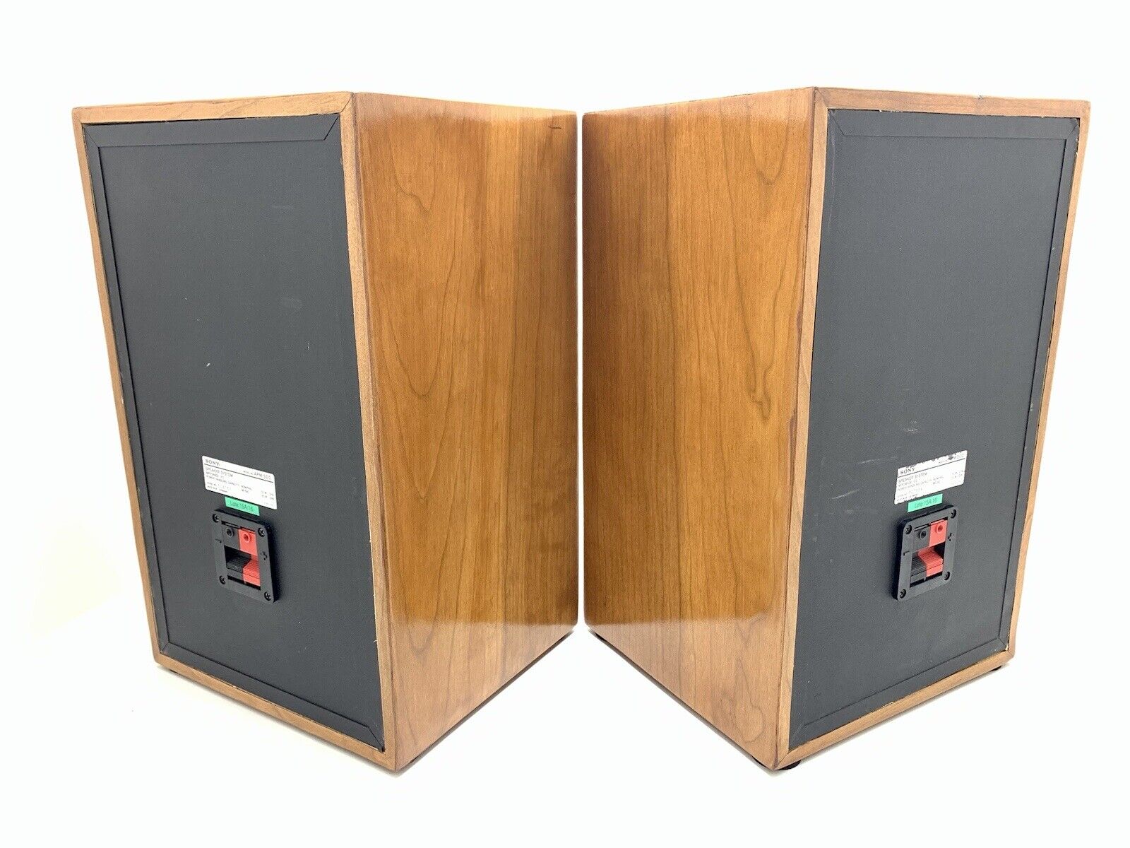SONY APM 500 Speaker 2 Way System 50 Watts Vintage NEW WOOD BOX Good Look