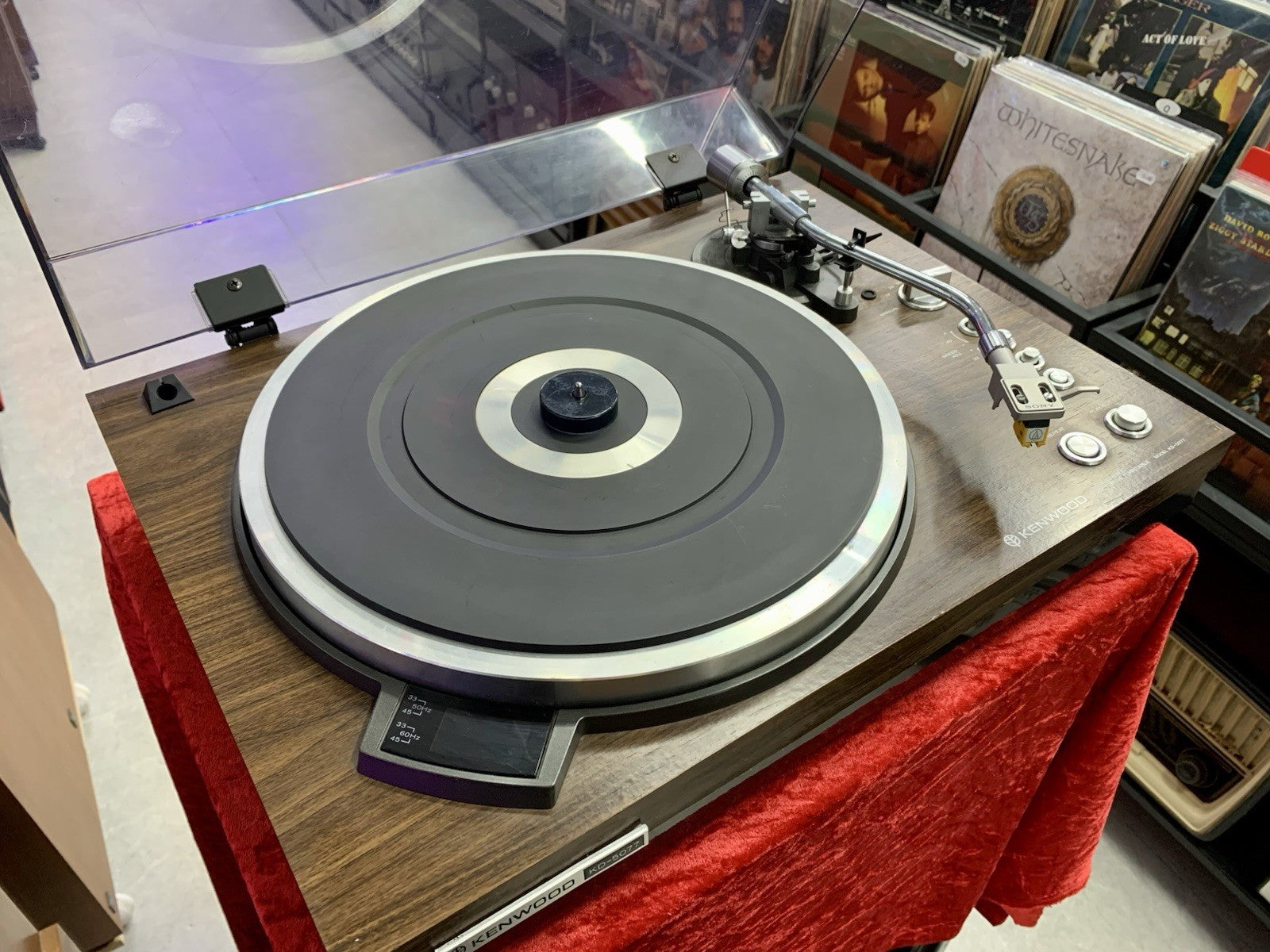 Kenwood KD-5077 Turntable Direct Drive Fully Automatic Vintage Working Good Look