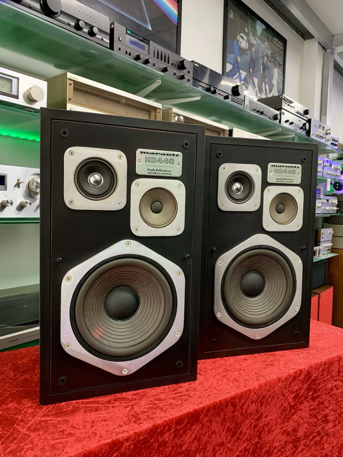 MARANTZ HD 440 Hi End Original Speakers 3Way 80Watts Vintage 1977 Work Good Look