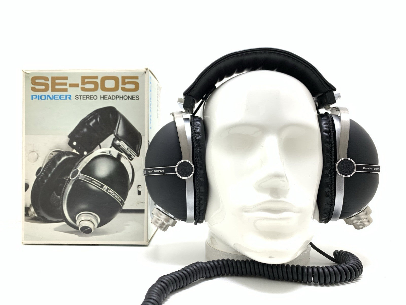 PIONEER SE 505 RARE 2 Way Headphones Vintage 1973 with Original BOX NEW NO USED