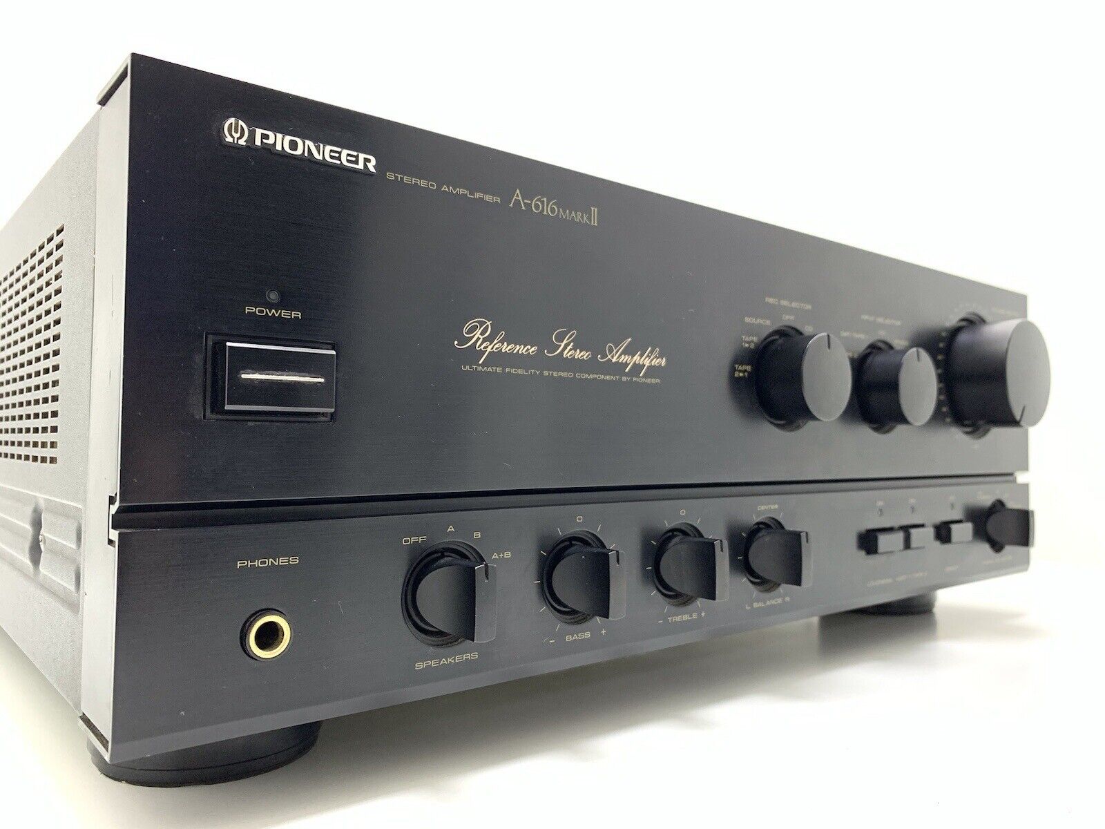 PIONEER A 616 MarkII Stereo Amplifier 80+80Watts RMS Vintage 1988 WORK Good Look