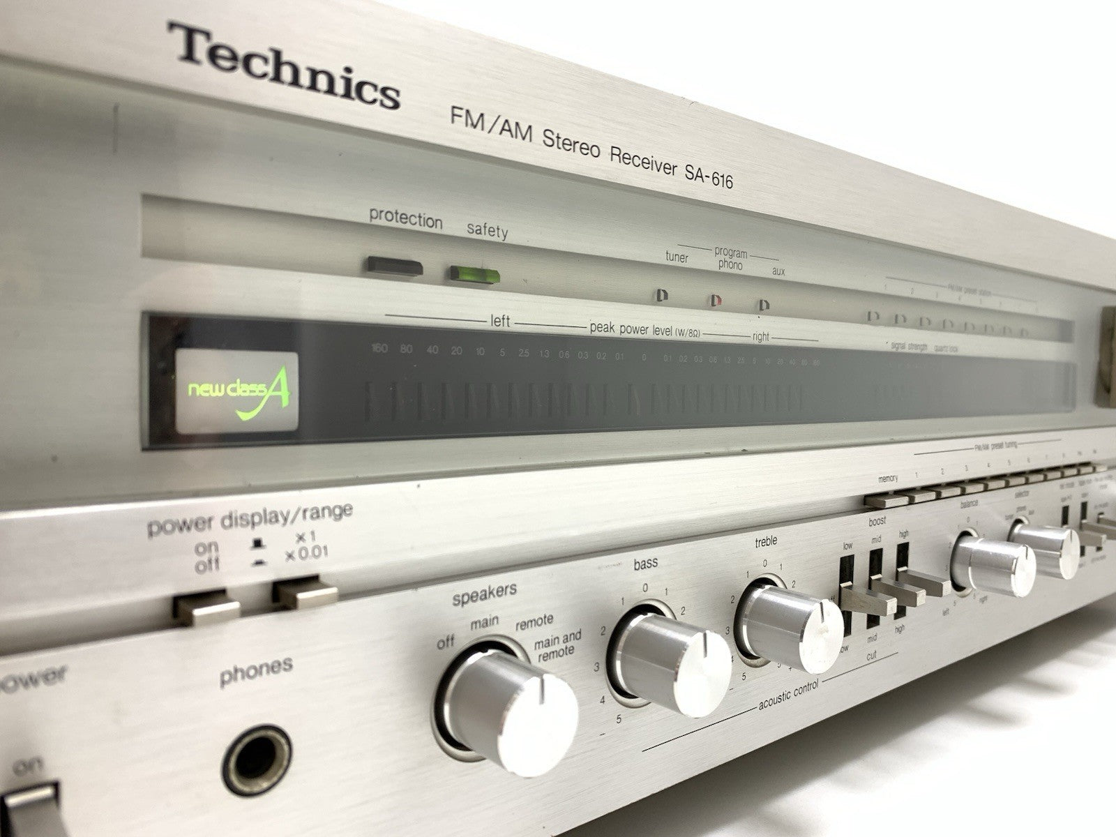 TECHNICS SA 616 AM/FM Stereo Receiver 2X80 Watts RMS Vintage 1980 WORK GOOD LOOK