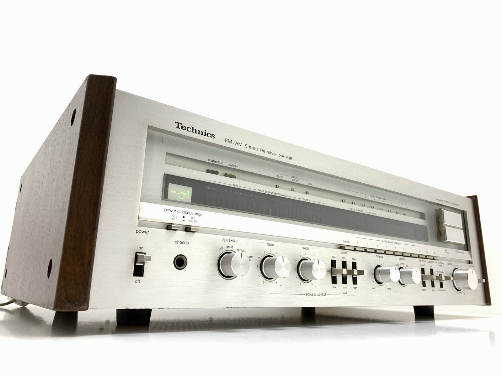 TECHNICS SA 616 AM/FM Stereo Receiver 2X80 Watts RMS Vintage 1980 WORK GOOD LOOK