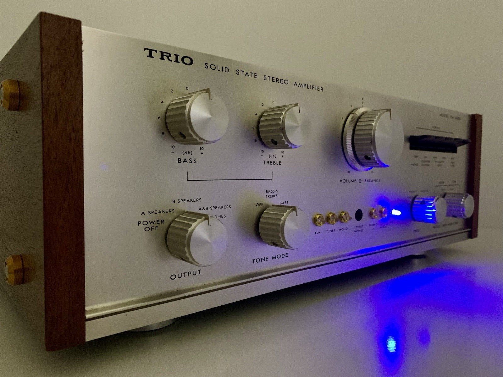TRIO KENWOOD KA 6000 Legendary  Amplifier 45+45W RMS Vintage 1968 WORK Good Look
