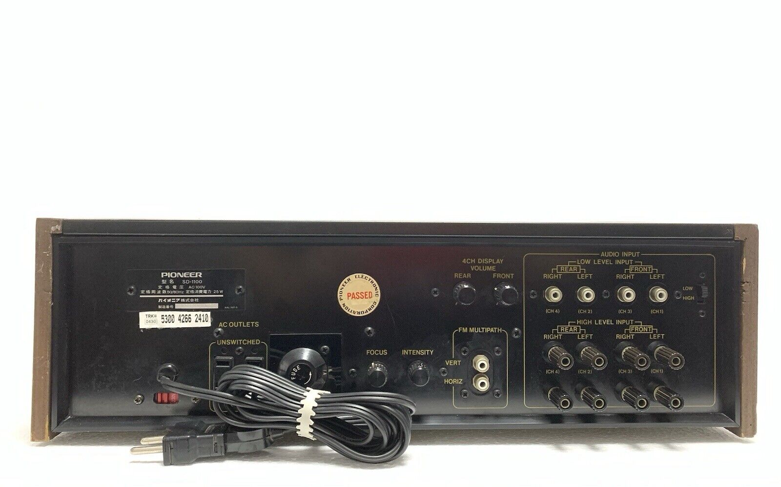 PIONEER SD-1100 Stereo Display Audio Scope VERY RARE Vintage 1972 WORK Good Look