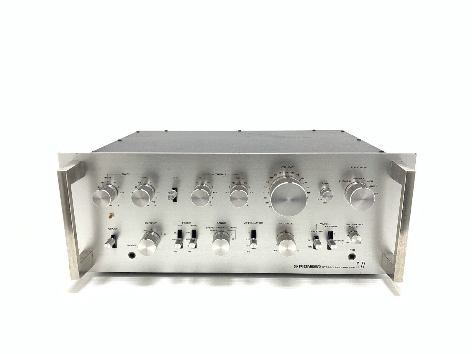 PIONEER C 77 SPEC 1 Stereo Pre Amplifier Vintage 1977 Work Refurbished Good Look