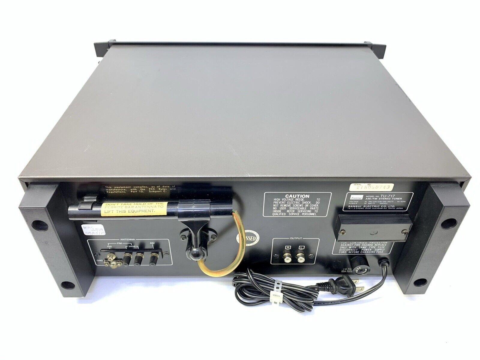 SANSUI TU-717 RACK AM/FM Stereo Tuner Vintage 1977 Hi End Working 100% Good Look