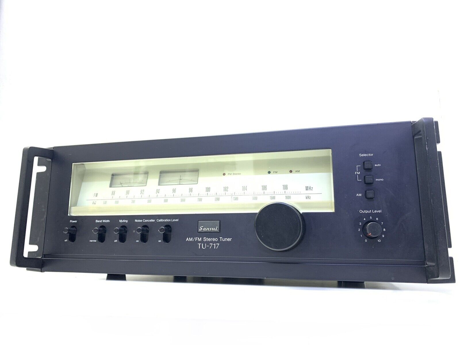 SANSUI TU-717 RACK AM/FM Stereo Tuner Vintage 1977 Hi End Working 100% Good Look