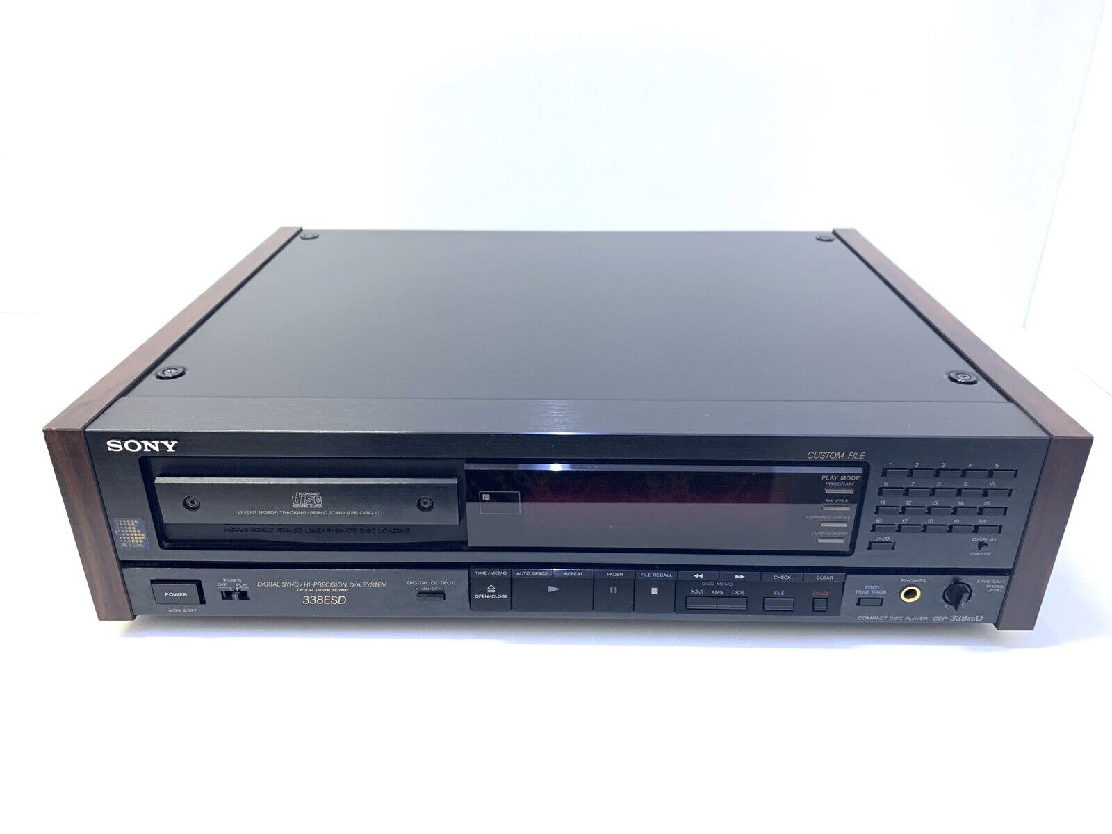 SONY CDP-338ESD Compact Disc Player High End Vintage 1990 with Remote Like New