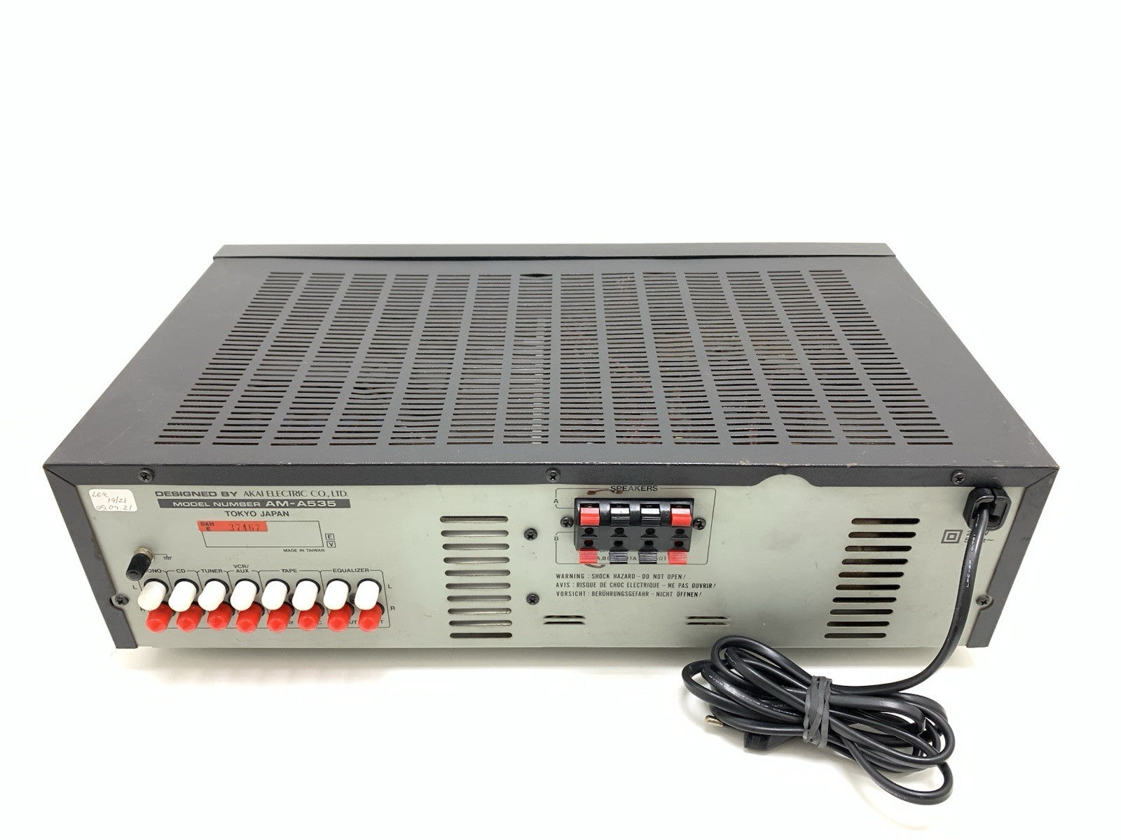 AKAI AM A535 Stereo Integrated Amplifier 60+60 W RMS Vintage 1998 WORK Good Look