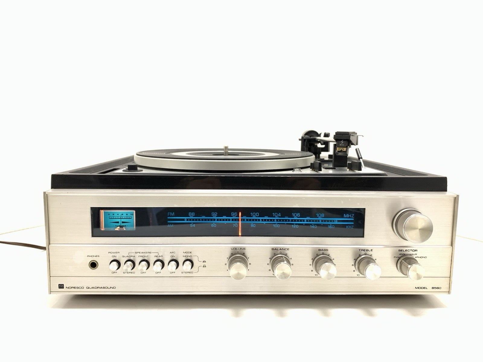 NORESCO QUADRASOUND System Model 8560 Receiver+Turntable DUAL 1225 WORK GoodLook