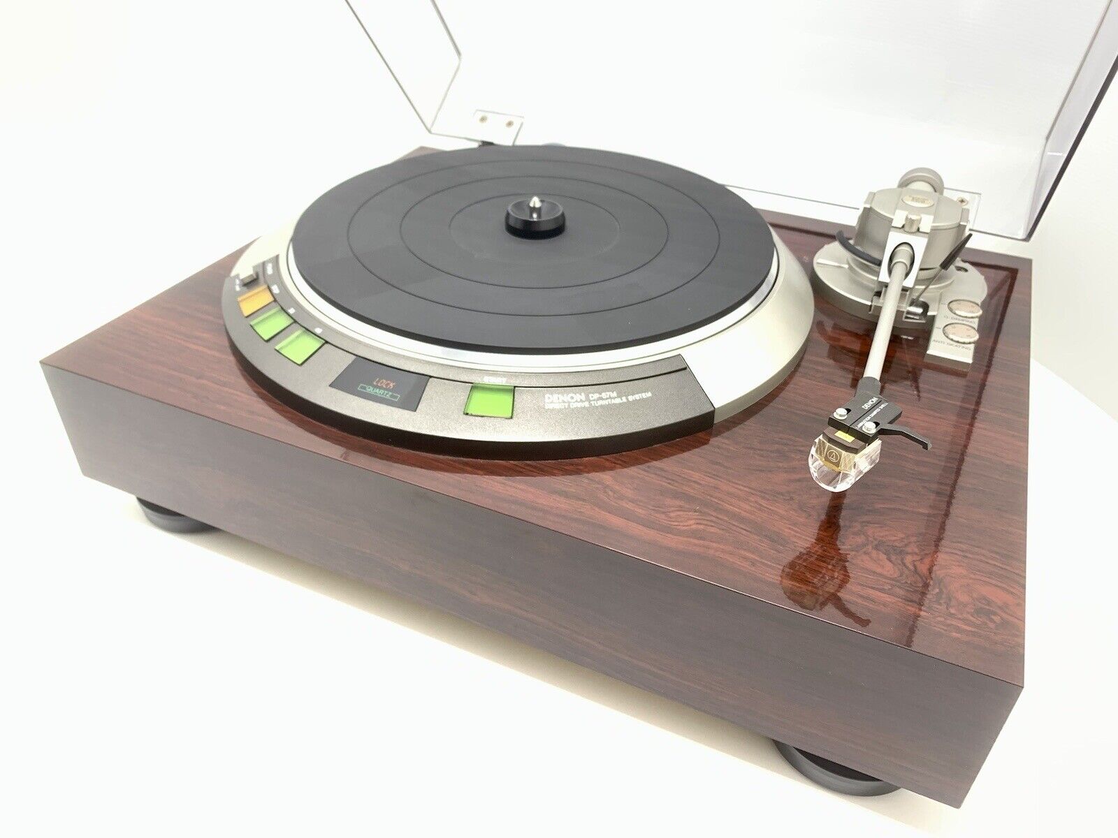 DENON DP-57M Turntable Quartz PLL Direct Drive HiEnd Vintage 1982 WORK Good Look